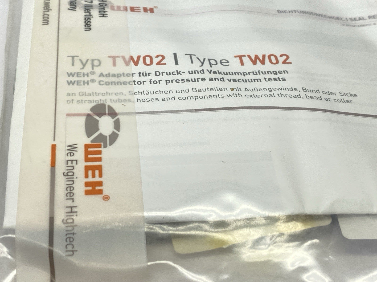 WEH B200B-142363 TW02 Quick Connector 6.60-8.60mm - Maverick Industrial Sales