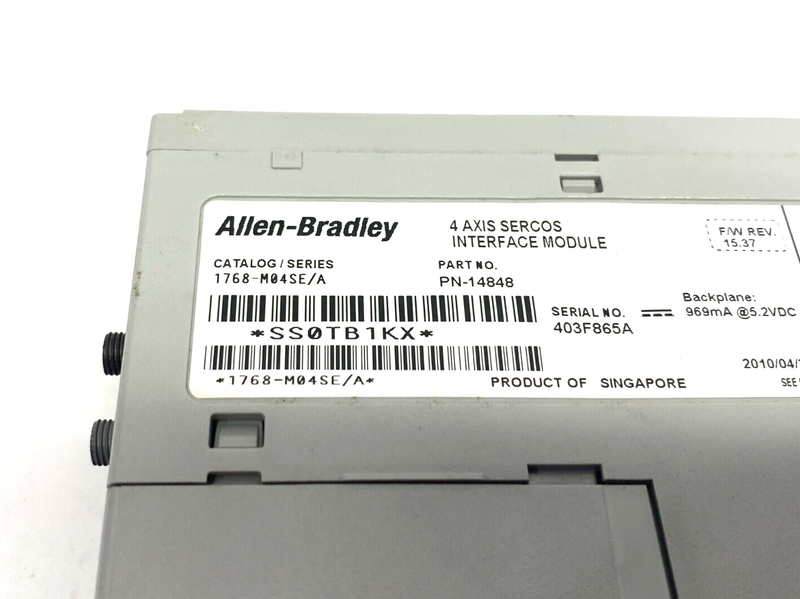 Allen Bradley 1768-M04SE Ser. A CompactLogix SERCOS Motion Interface Module - Maverick Industrial Sales