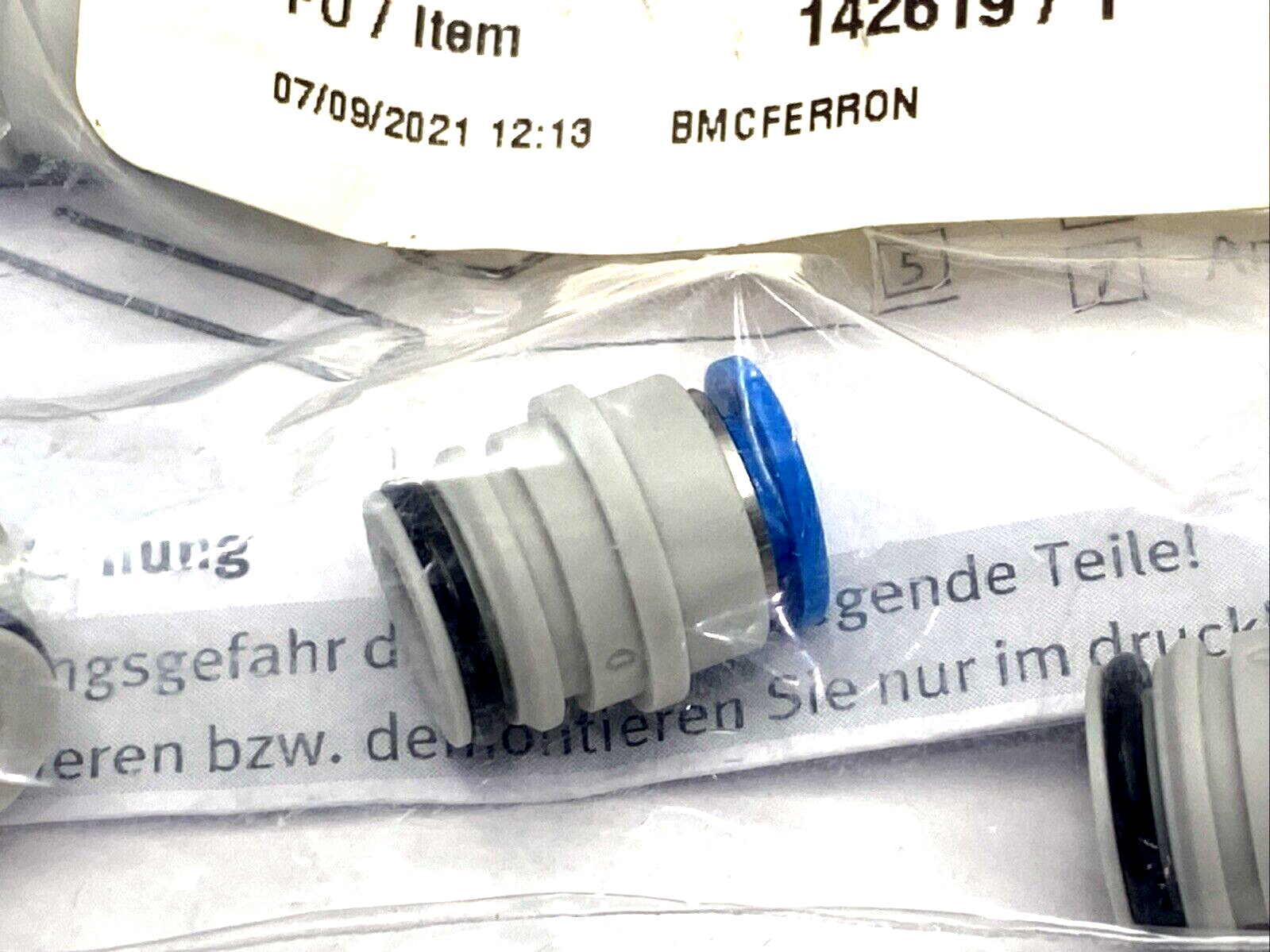 Festo QSPKG14-6 Cartridge 14mm, For 6mm O.D. Tube 132930 LOT OF 10 - Maverick Industrial Sales