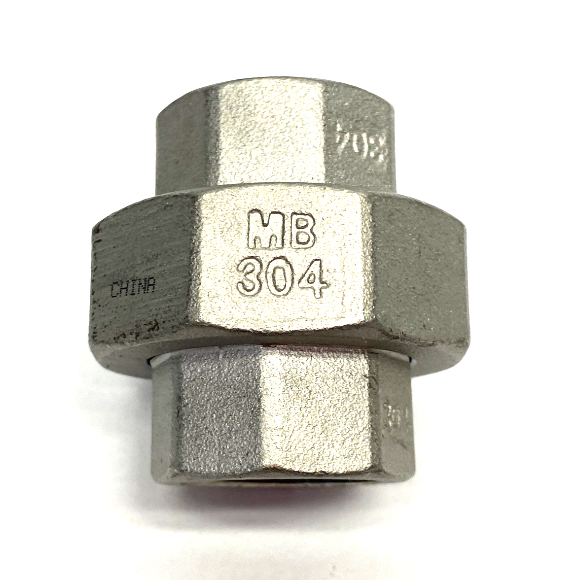 None | 3/4" NPT Female 304 Stainless Steel Union Pipe Fitting, Class 150 SP114 - New – Open box - Maverick Industrial Sales