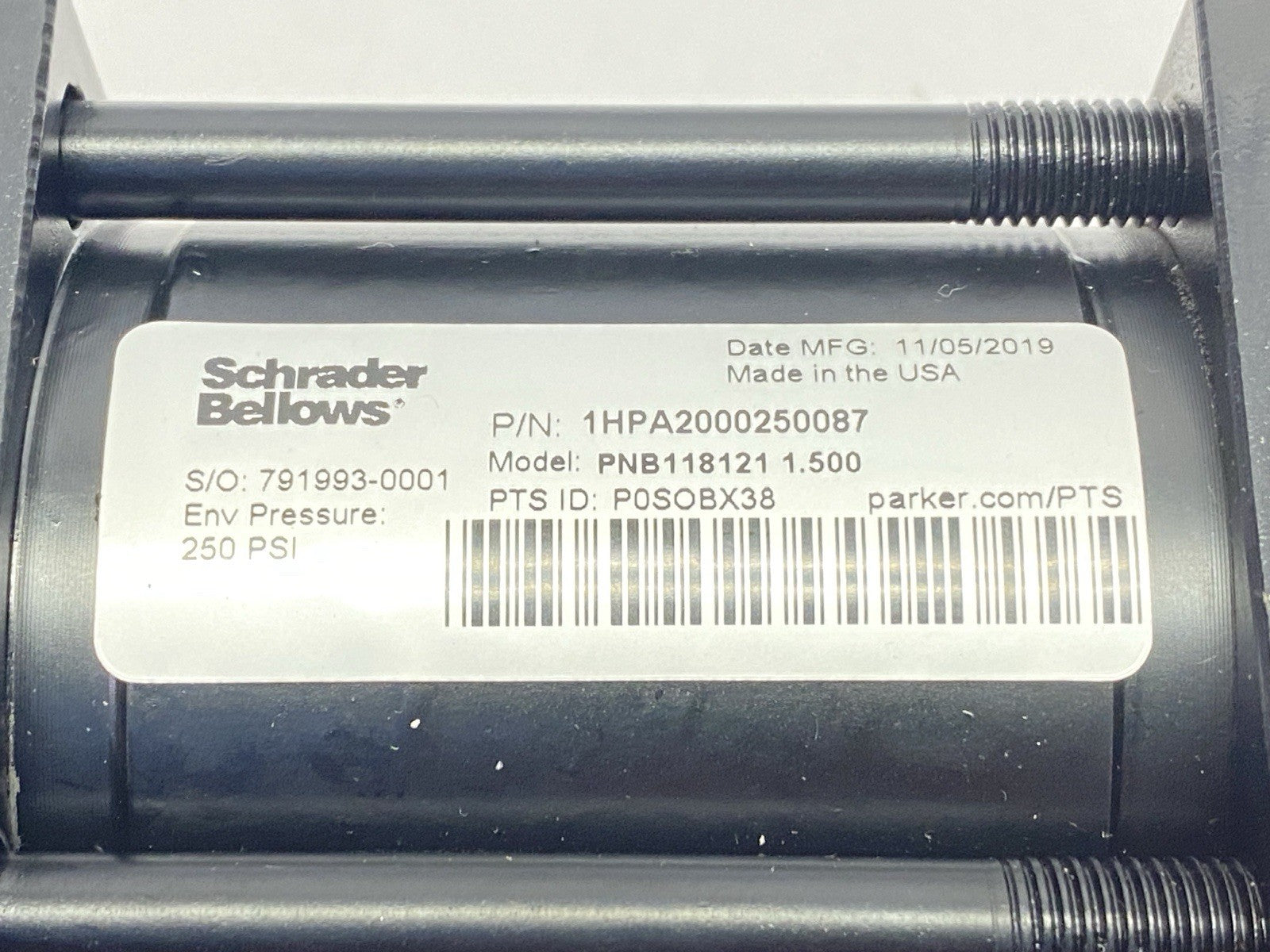 Schrader Bellows PNB118121 1.500 Heavy Duty Cylinder 1HPA2000250087 - Maverick Industrial Sales