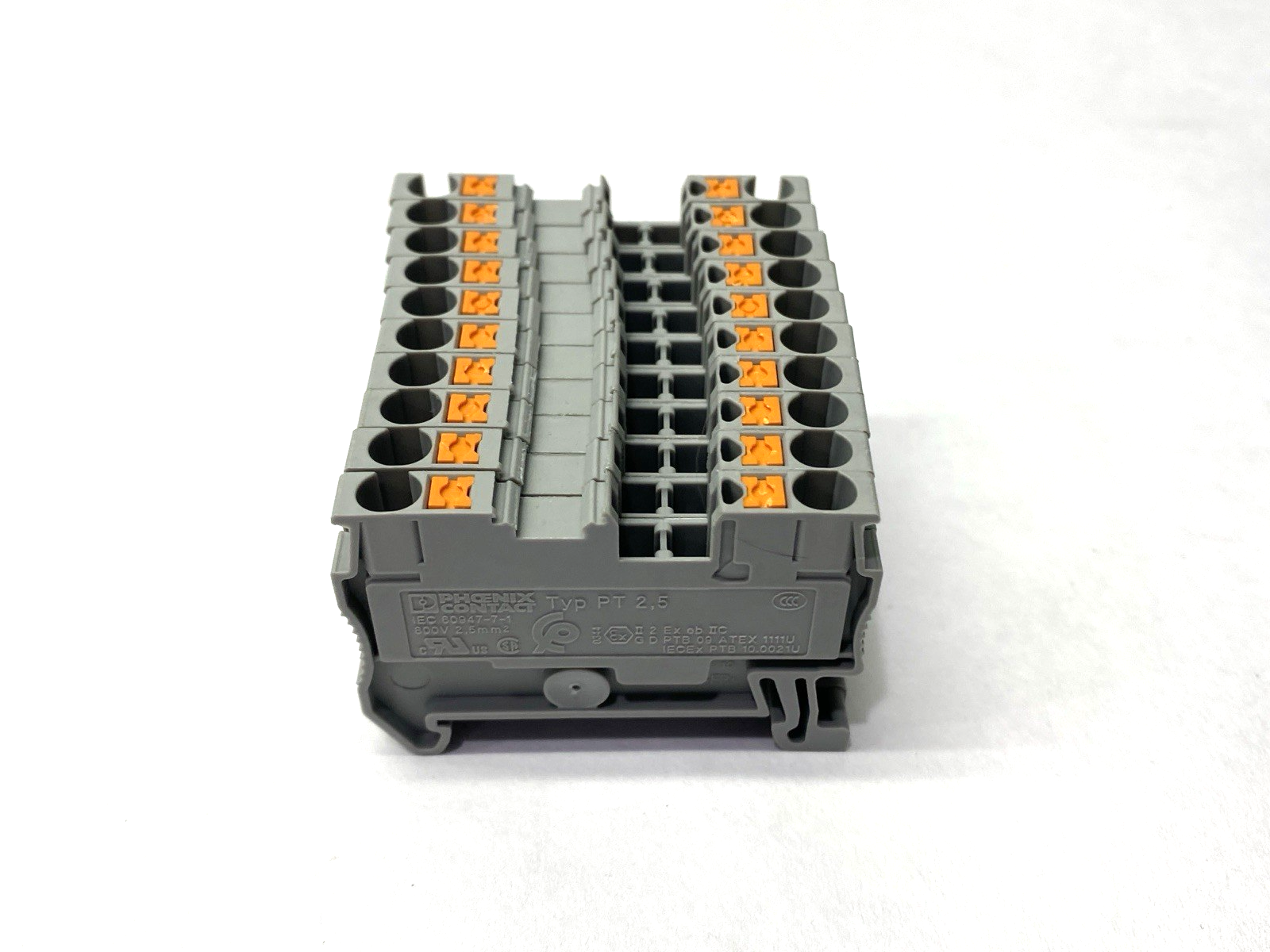 3209510 | Phoenix Contact PT 2,5 Feed-Through Terminal Block LOT OF 10 - Used - Maverick Industrial Sales