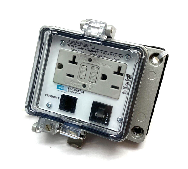 GracePort P-R2-K3RF3-U338 Ethernet Duplex Interface Panel Outlet - Maverick Industrial Sales