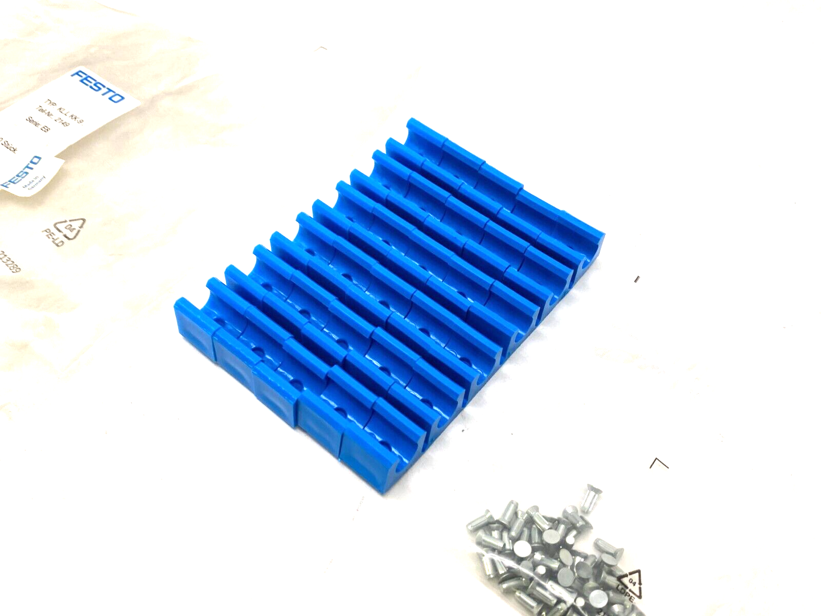 Festo KL.L KK-9 Multi-Tube Holder Blue 2149 PKG OF 5 - Maverick Industrial Sales