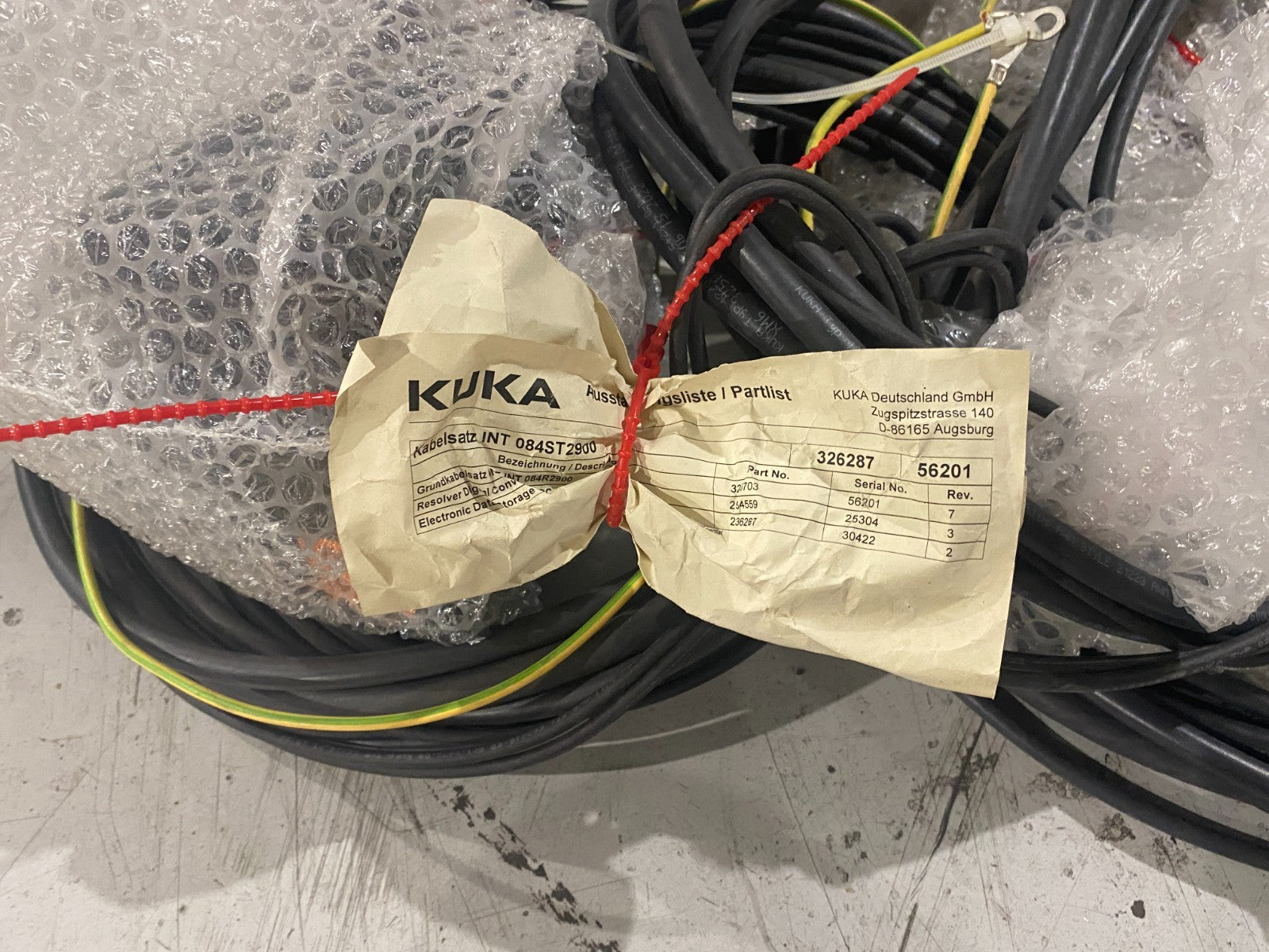 Kuka 326287 Robot Cable Assembly INT 084ST2900 - Maverick Industrial Sales