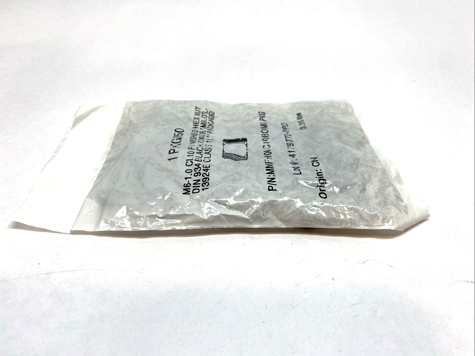 M6‑1.0 Cl 10 Hex Nut, Black Oxide Finish, MNFH06C10BOMILPKG PKG 50 - Maverick Industrial Sales