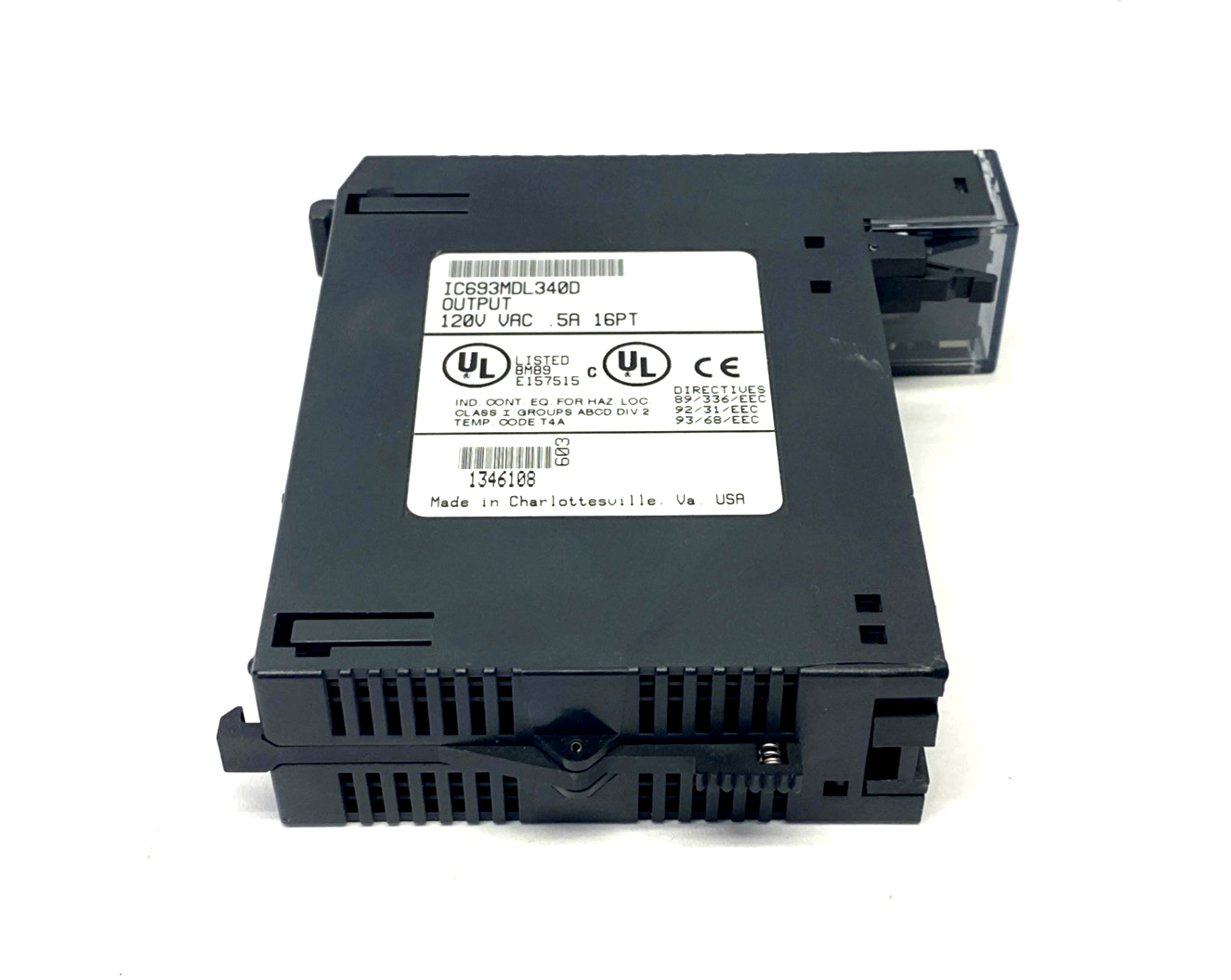 IC693MDL340D | GE Fanuc Output Module 120VAC 0.5A 16PT NO TERMINAL - Used - Maverick Industrial Sales