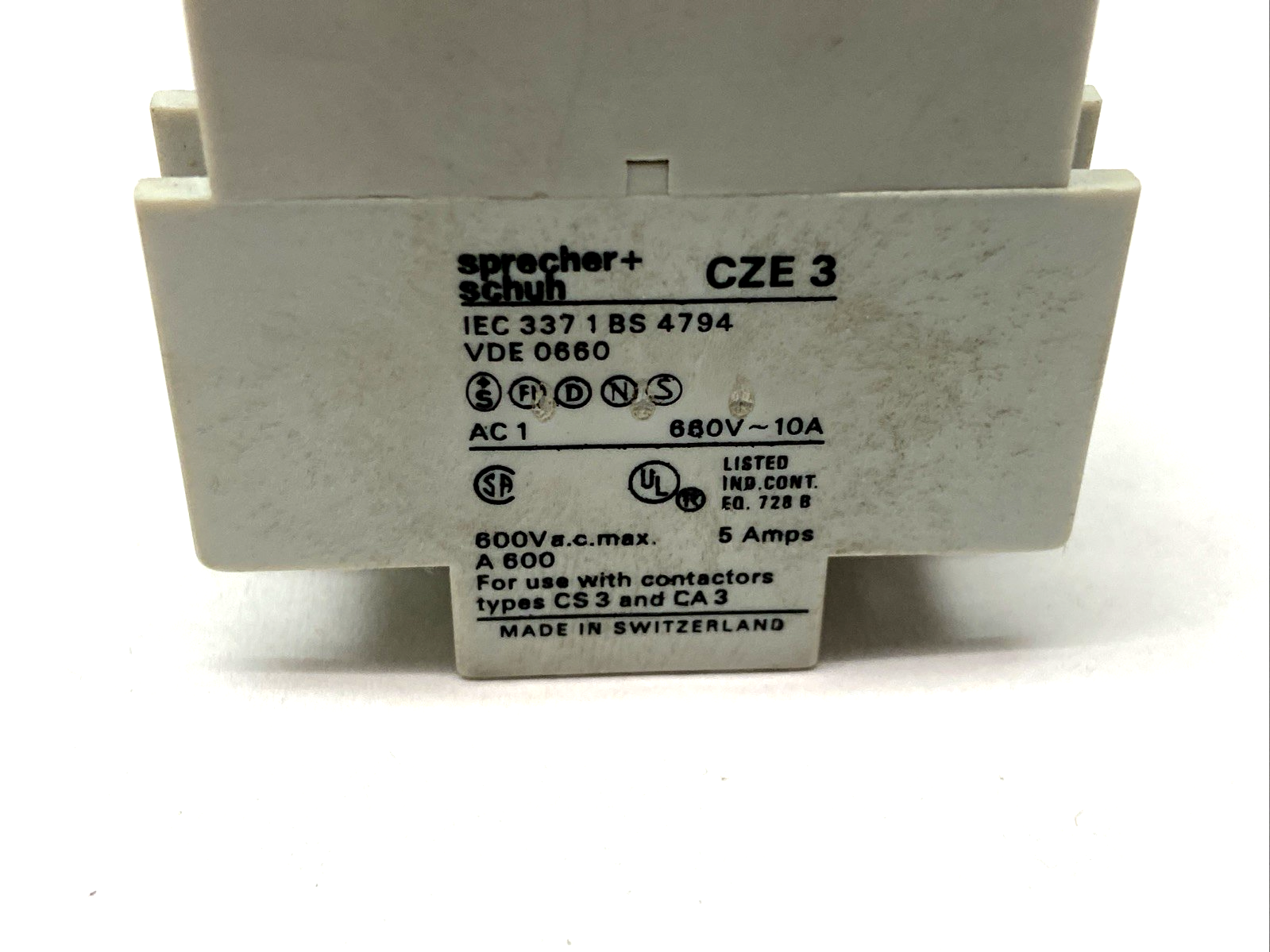 Sprecher+Schuh CZE3-30S Time Delay Relay 0.3-30s - Maverick Industrial Sales