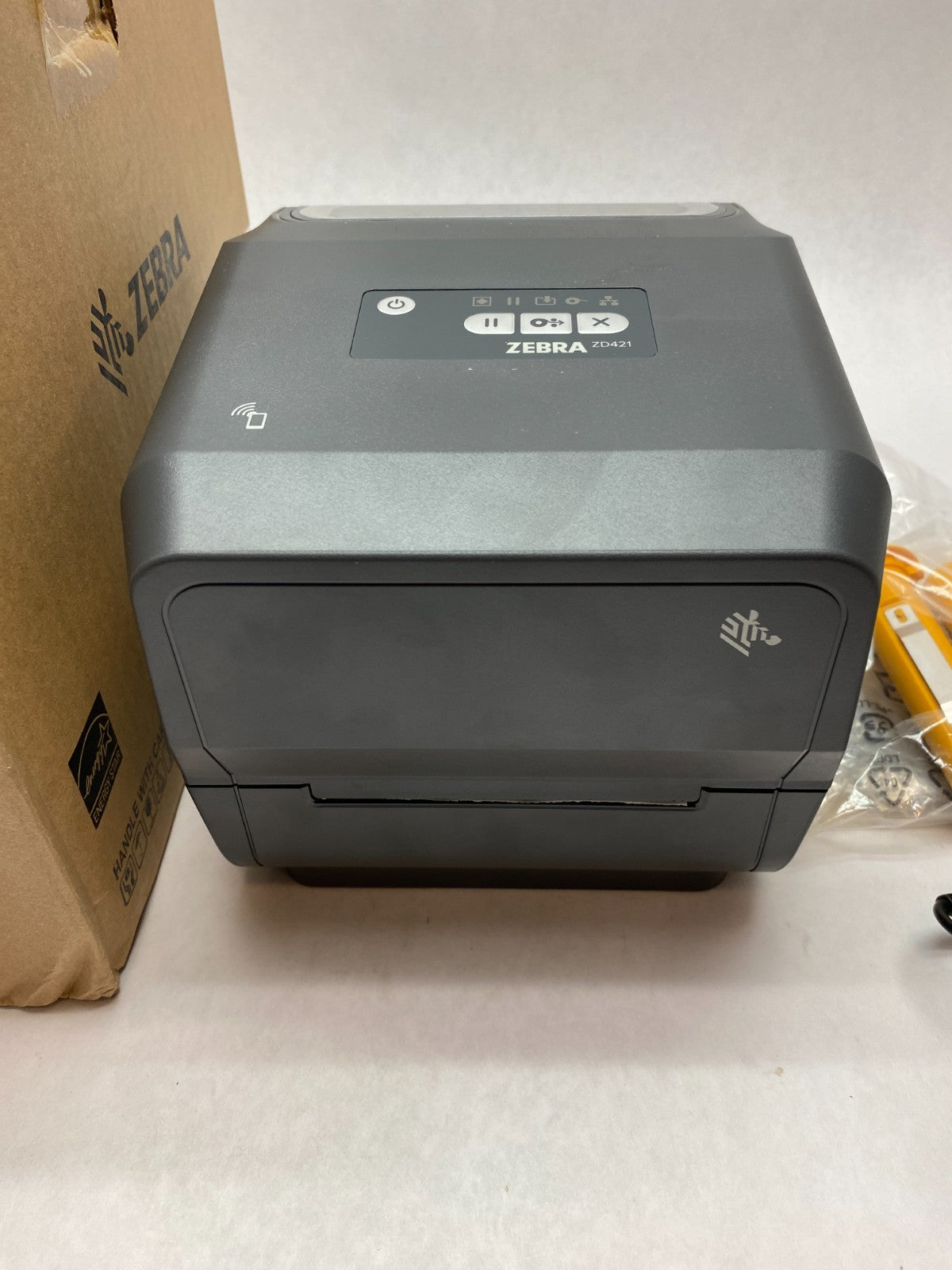 Zebra ZD4A043-301E00EZ Thermal Transfer Barcode Label Printer, ZD421t, 300 DPI - Maverick Industrial Sales