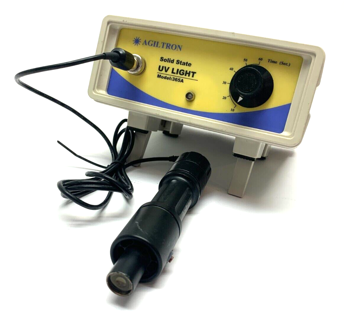 Agiltron 365A Solid State UV Light Curing Spot Lamp NO FOOT PEDAL - Maverick Industrial Sales
