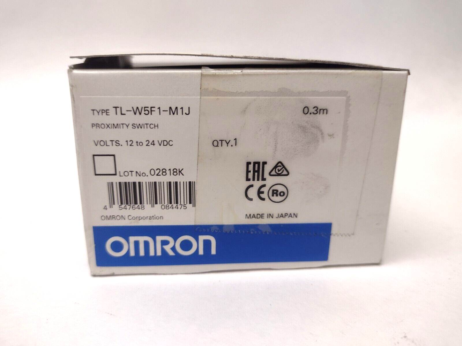 TL-W5F1-M1J | Omron 12-24V Proximity Switch 4547648084475 - New – Open box - Maverick Industrial Sales