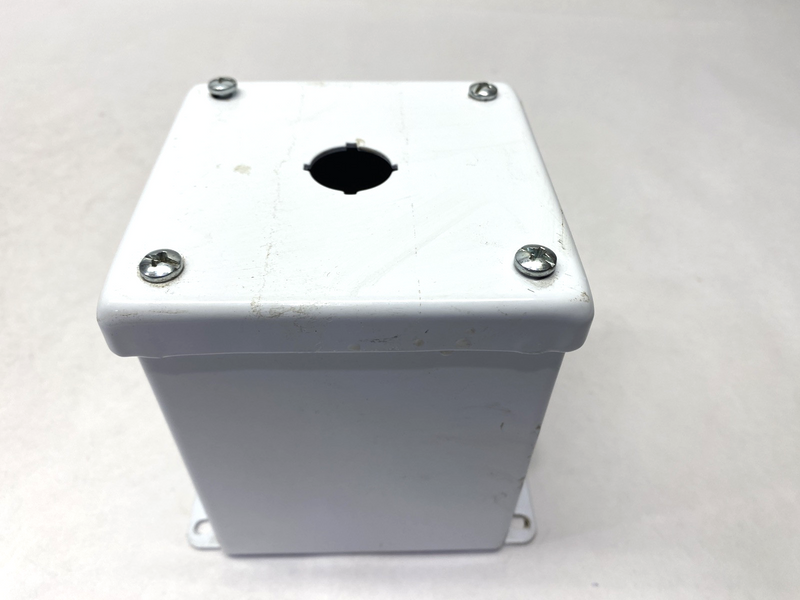 Hoffman E1PBXM Extra Deep Pushbutton Enclosure PAINTED WHITE 6"x4"x4.75" 13035 - Maverick Industrial Sales