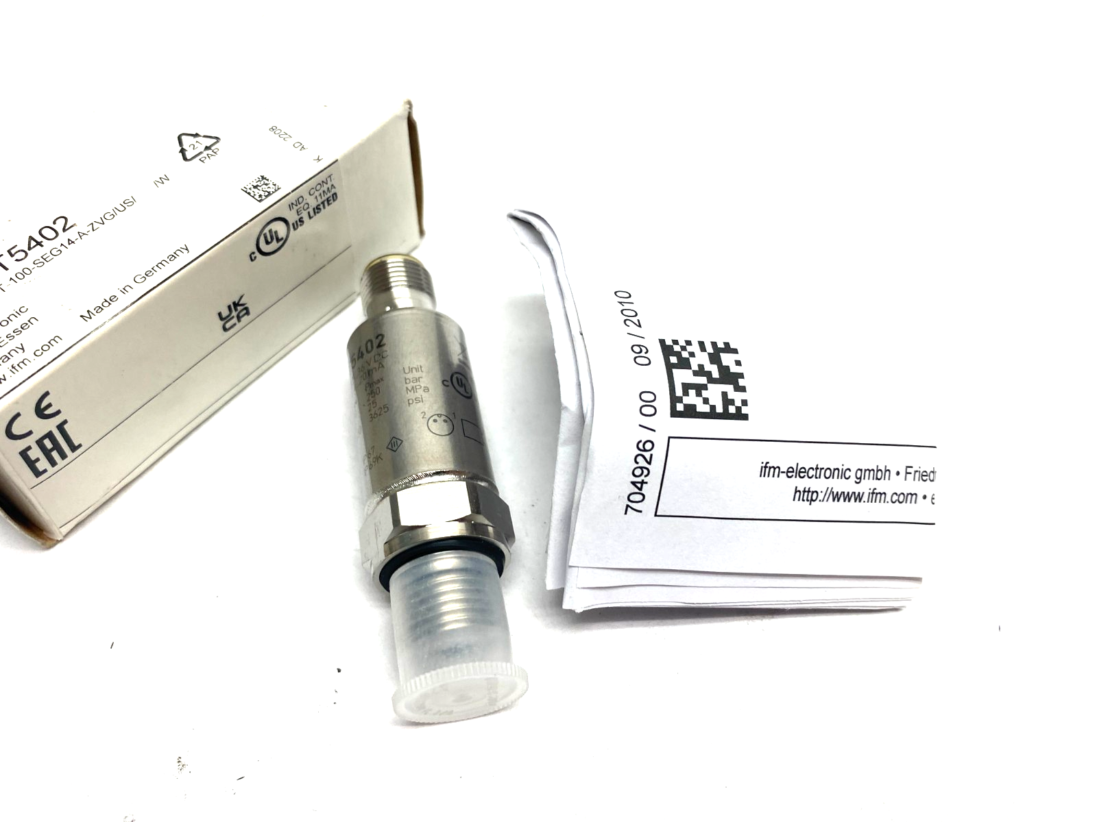 Ifm PT5402 Pressure Transmitter 1/4" 1450psi PT-100-SEG14-A-ZVG/US/ - Maverick Industrial Sales