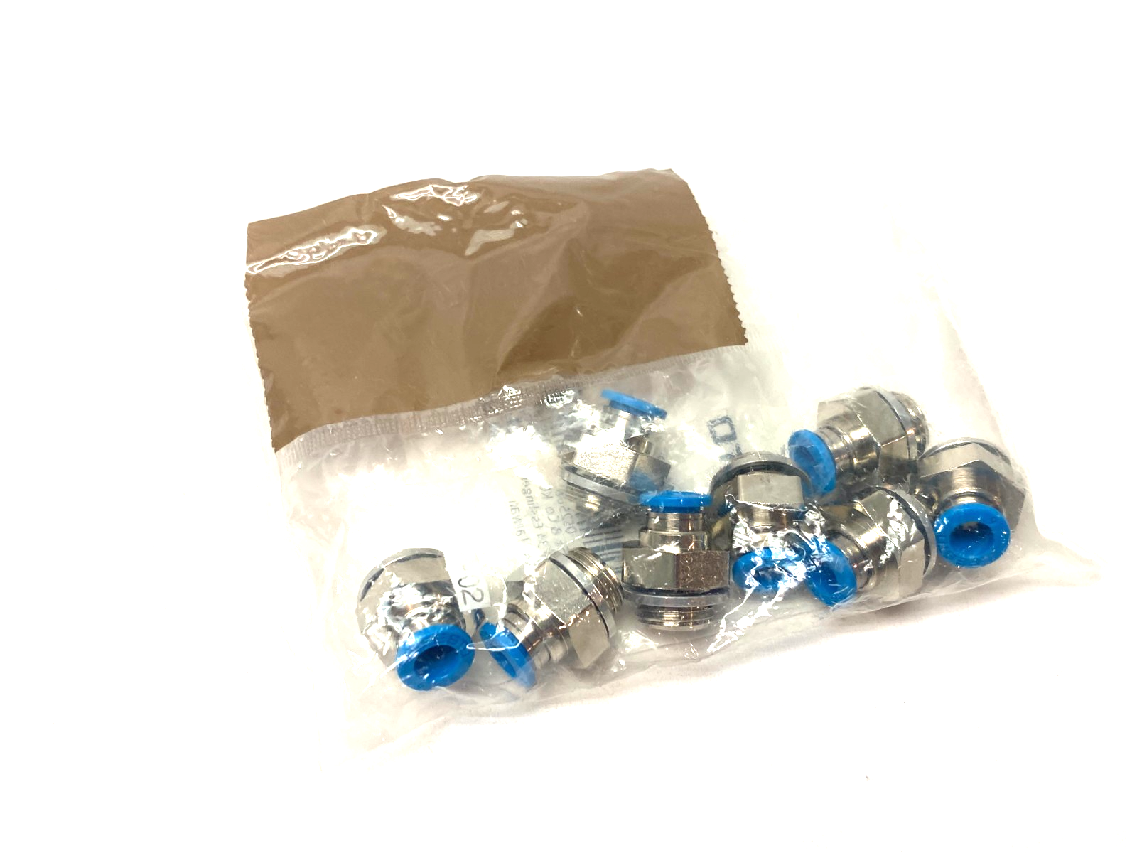 Festo QS-G1/4-6 Straight Push-In Fitting 5mm Tube 186097 PKG OF 8 - Maverick Industrial Sales