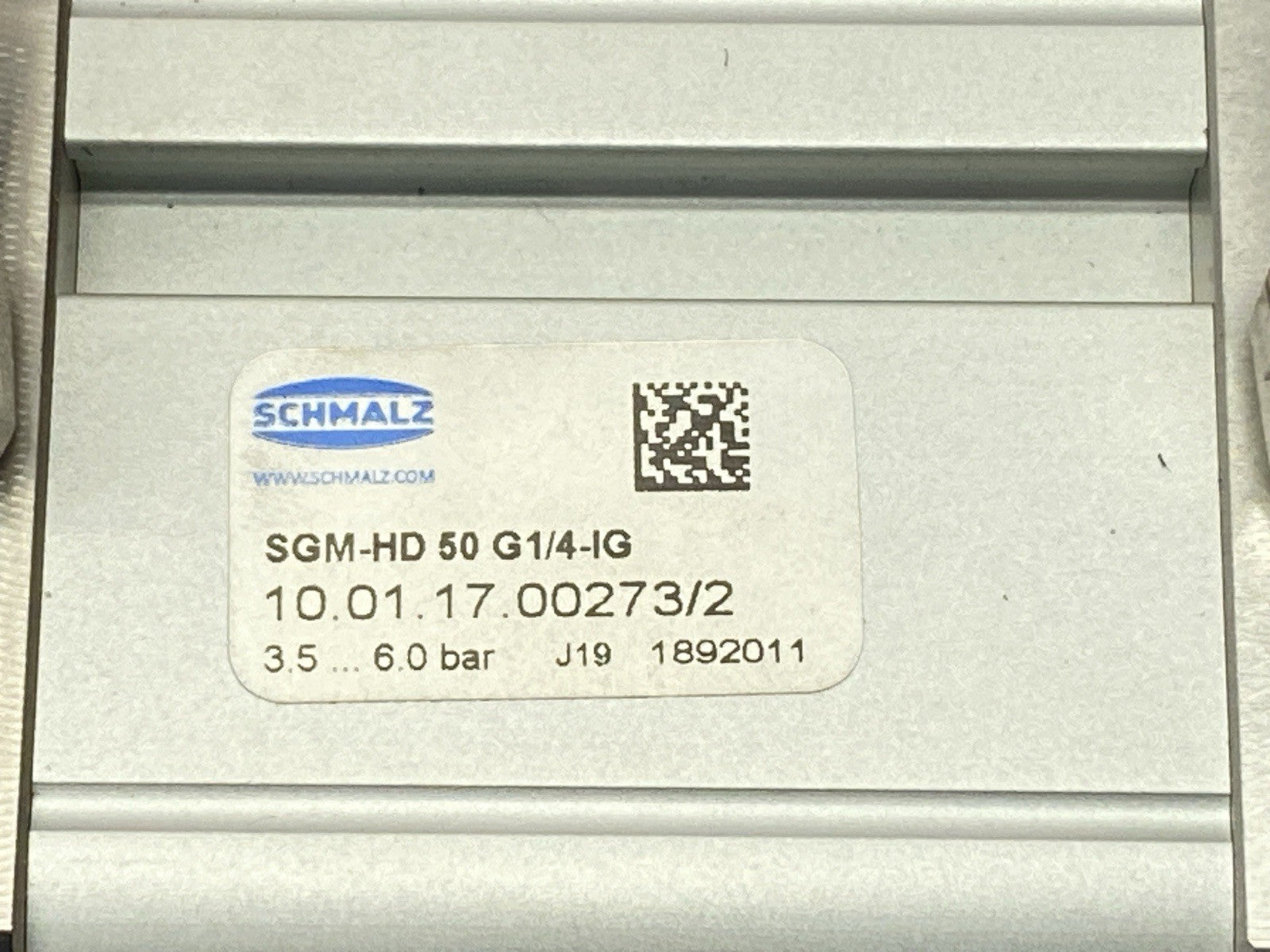 Schmalz SGM-HD 50 G1/4-IG Pneumatic Magnetic Gripper 10.01.17.00273 - Maverick Industrial Sales