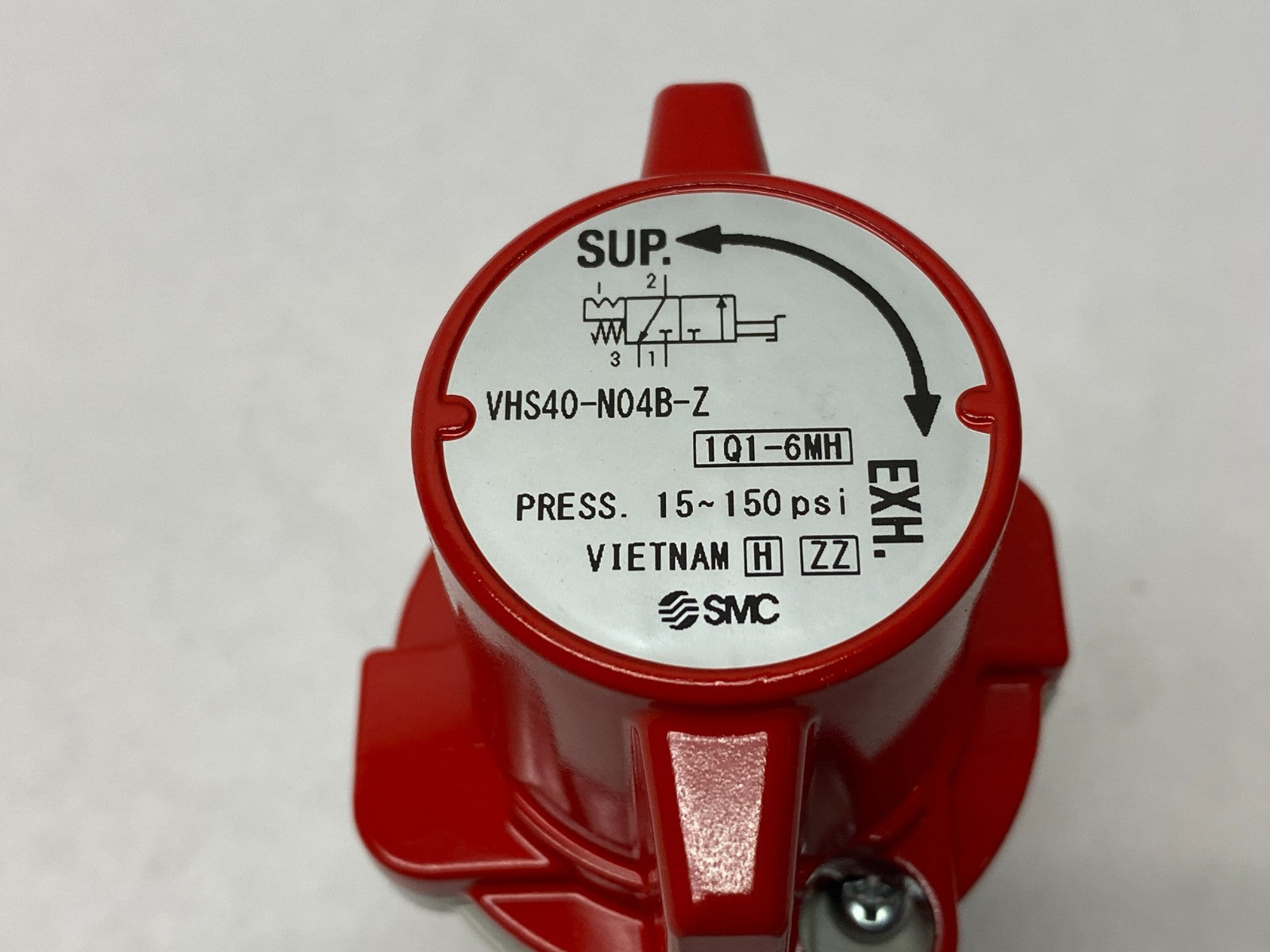 SMC VHS40-N04B-Z Manual Lockout Relief Valve, Single-Act, 3-Port - Maverick Industrial Sales