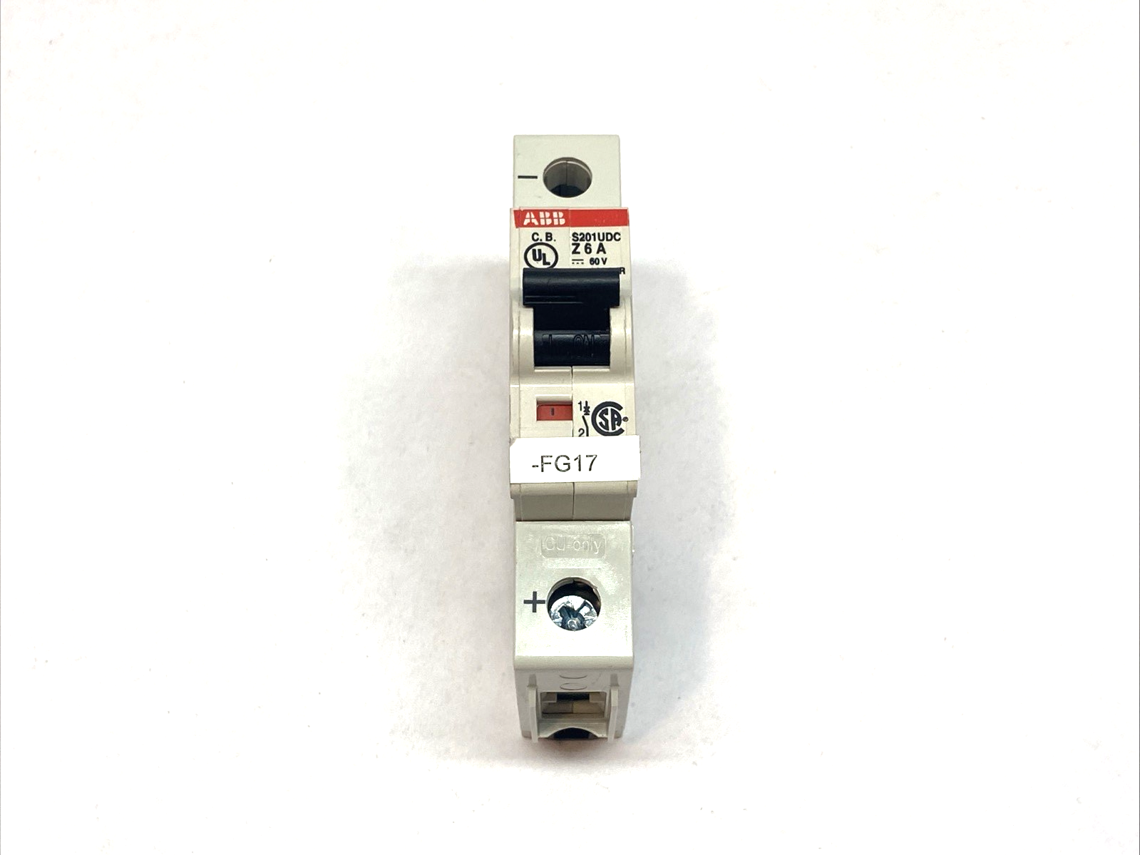 ABB S201UDC-Z6A Miniature Circuit Breaker 1P 6A 60VDC - Maverick Industrial Sales