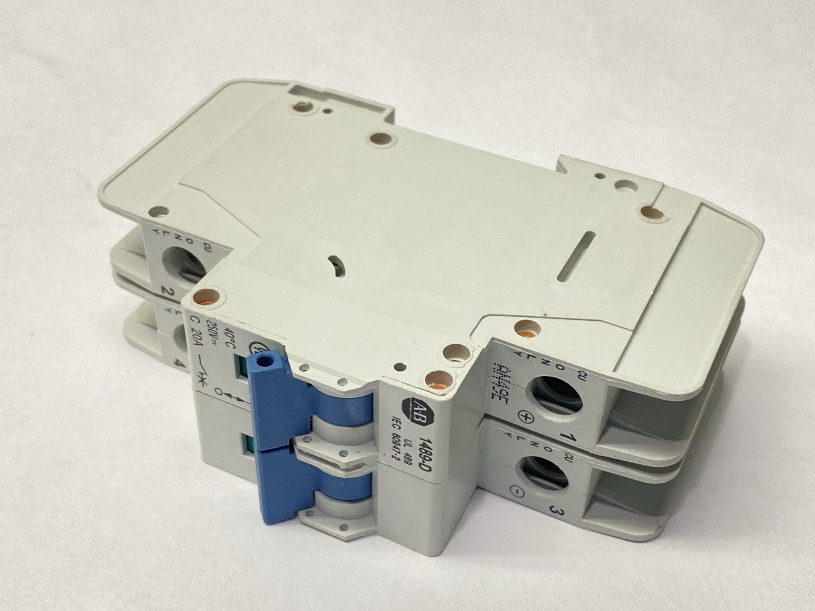Allen Bradley 1489-D2C200 Ser A Miniature Circuit Breaker 2-Pole 20A 250V - Maverick Industrial Sales