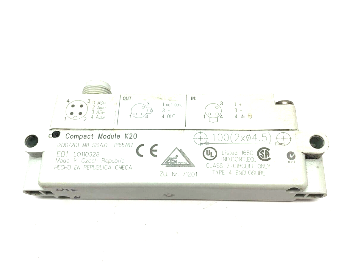 3RK2400-1BT30-0AA3 | Siemens AS-i Compact Module K20 Digital A/B slave, 2 DI/2 DQ - Used - Maverick Industrial Sales