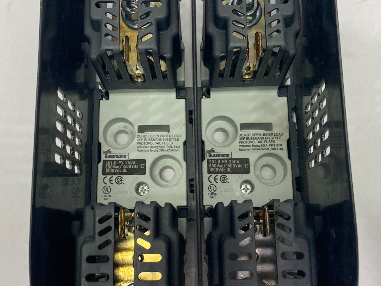 Cooper Bussmann SD1-D-PV Photovoltaic Fuse Block 250A BLOCK OF 2 - Maverick Industrial Sales