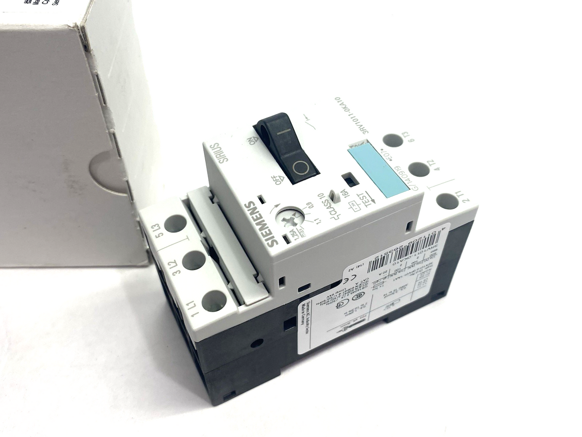 3RV1011-0KA10 | Siemens Sirius Motor Protection Circuit Breaker - New – Open box - Maverick Industrial Sales