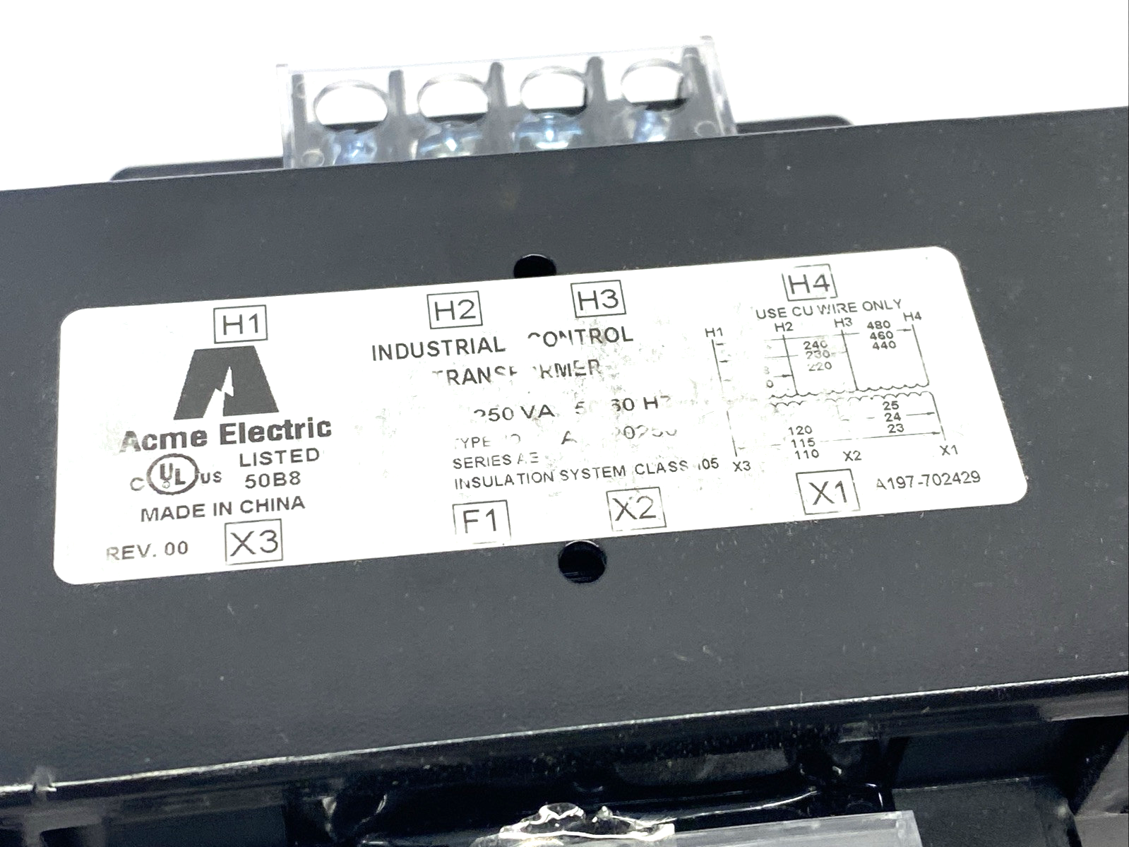 Acme AE020250 Encapsulated Industrial Control Transformer 250VA 1PH - Maverick Industrial Sales