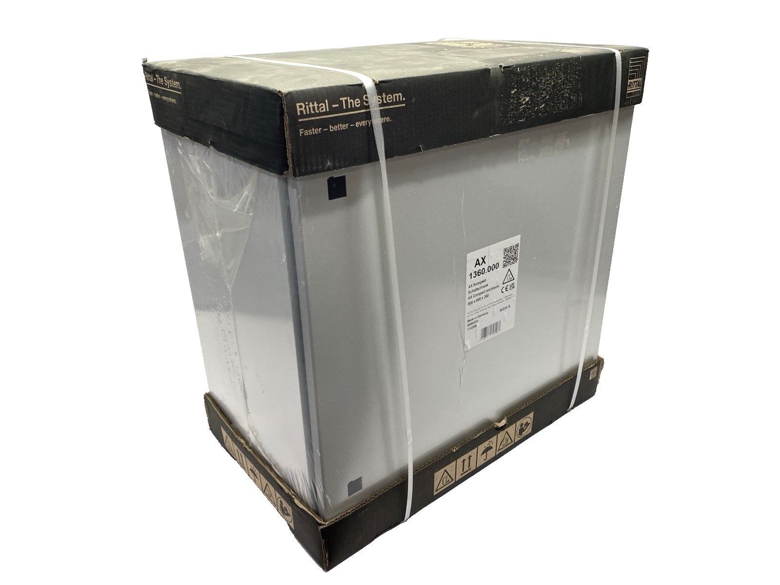 Rittal 1360.000 AX Compact Control Cabinet Enclosure 600 x 600 x 350 - Maverick Industrial Sales