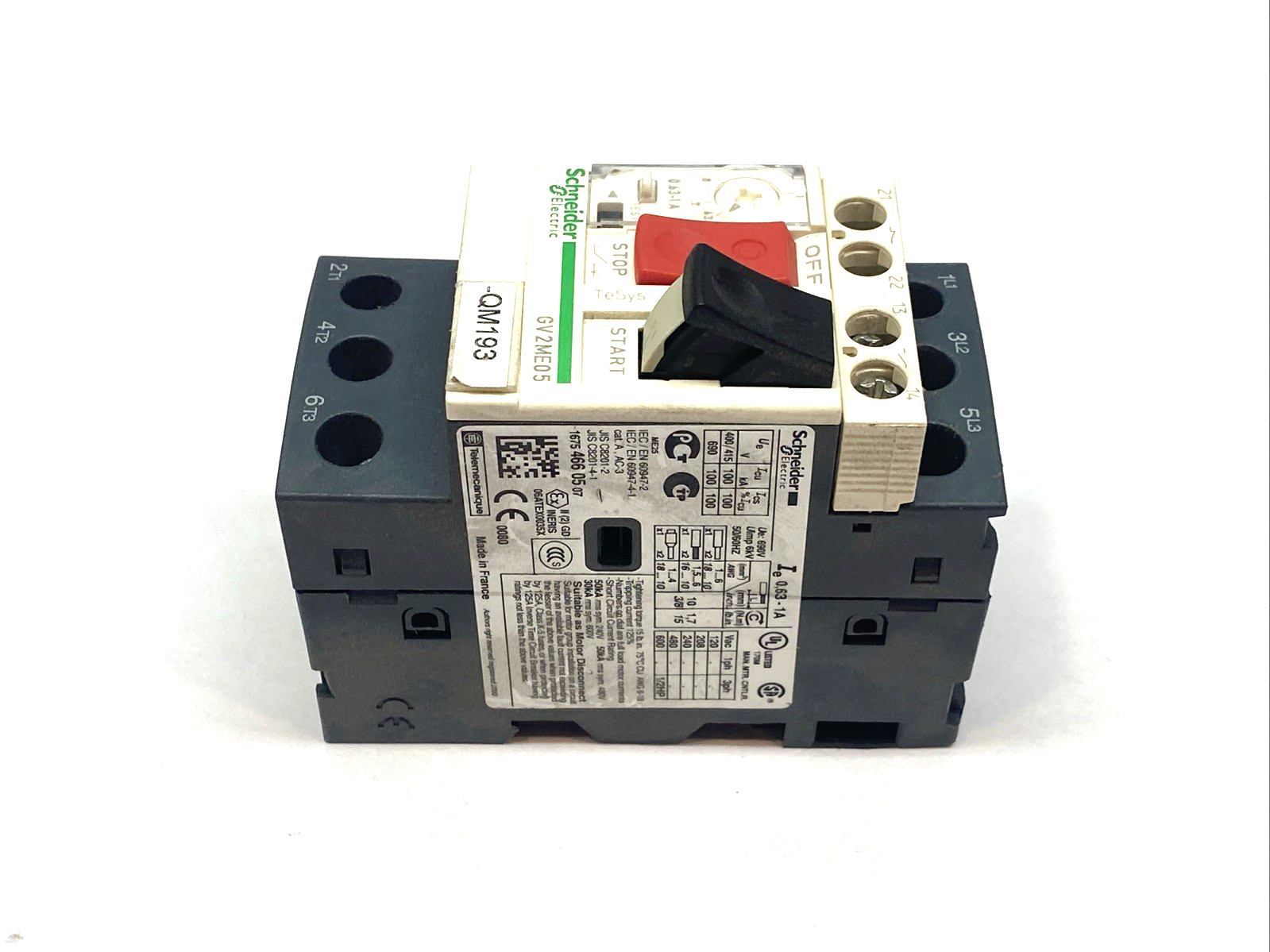 Schneider Electric GV2ME05 TeSys Deca Manual Starter & Protector - Maverick Industrial Sales