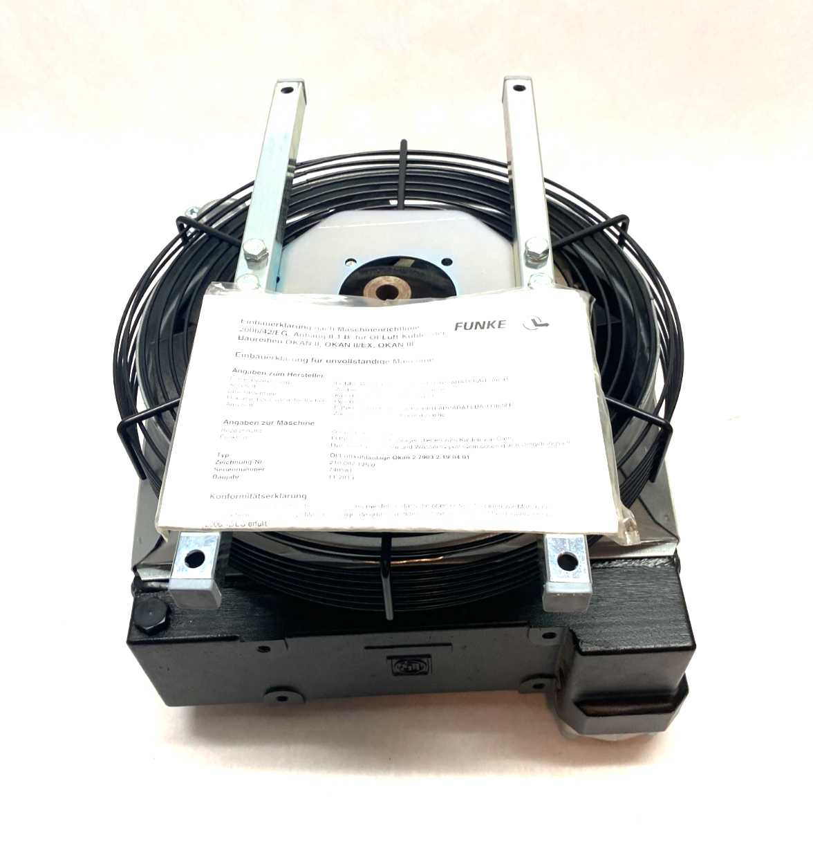 FUNKE 2.7903.2.19-04.01 Oil/Air Cooling Unit OKAN 2.79 Size 02 AC 210 002 125 0 - Maverick Industrial Sales