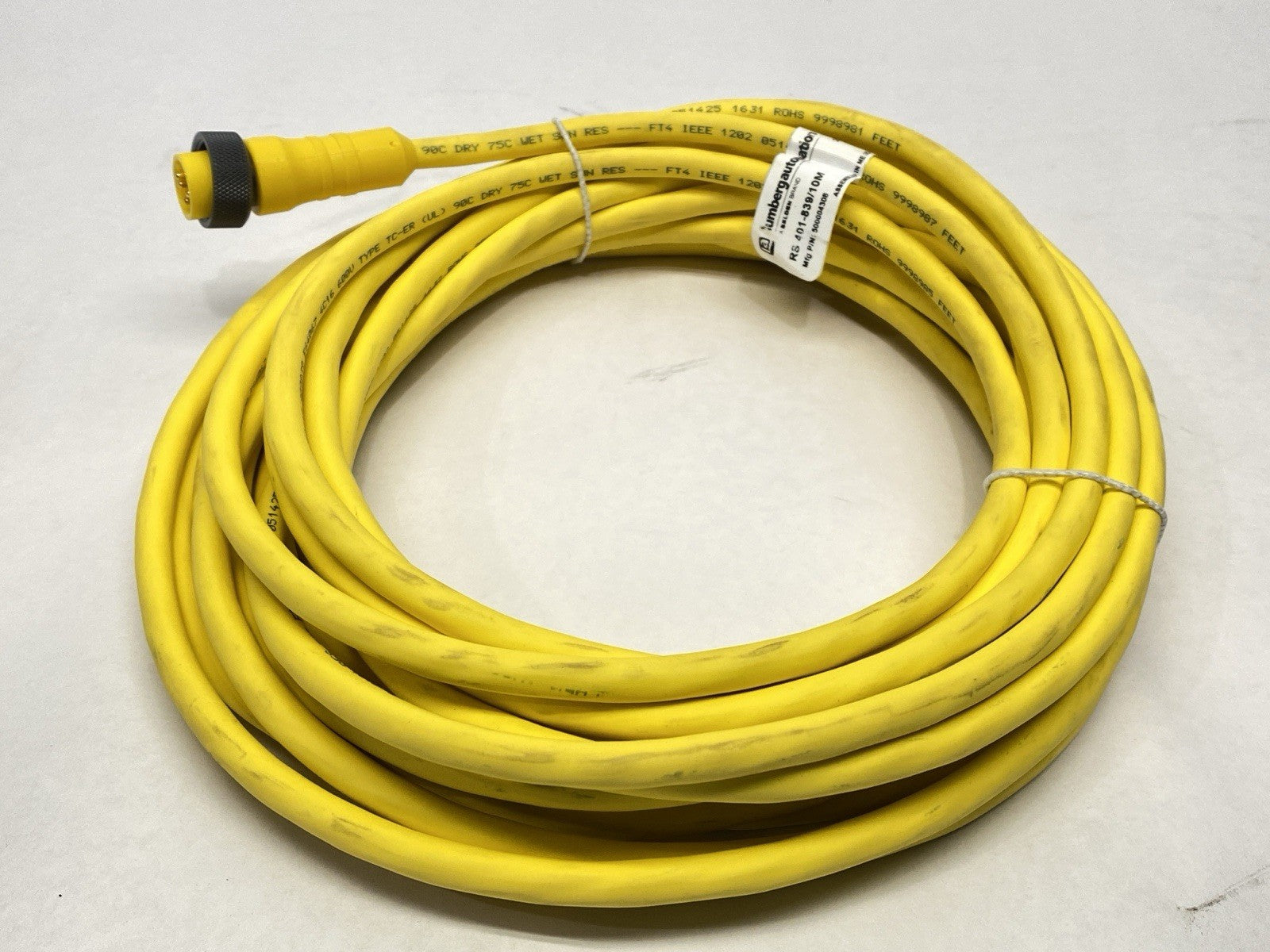 Lumberg Automation RS 401-839/10M Power Cordset 7/8" 4-Pin Male 10m 500004308 - Maverick Industrial Sales