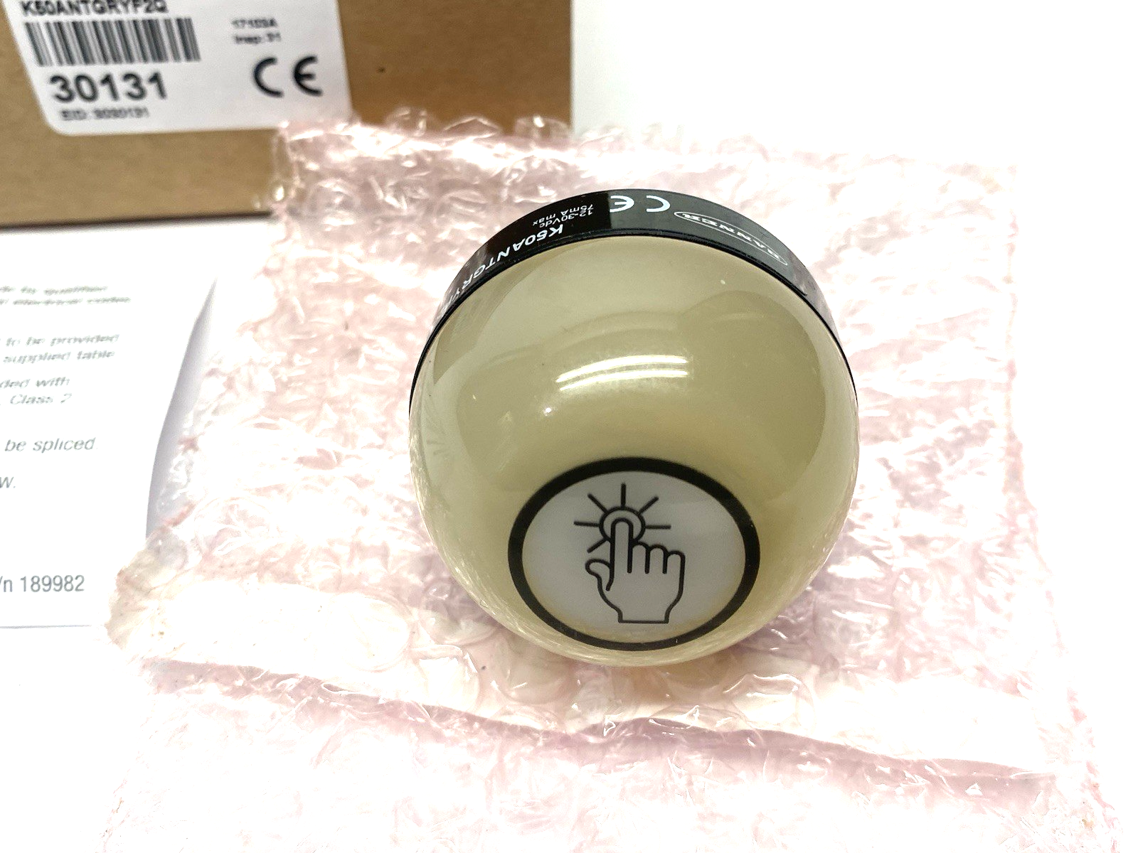 Banner 30131 EZ-LIGHT Multi-Input Color Touch Button K50ANTGRYF2Q NO MOUNT KIT - Maverick Industrial Sales