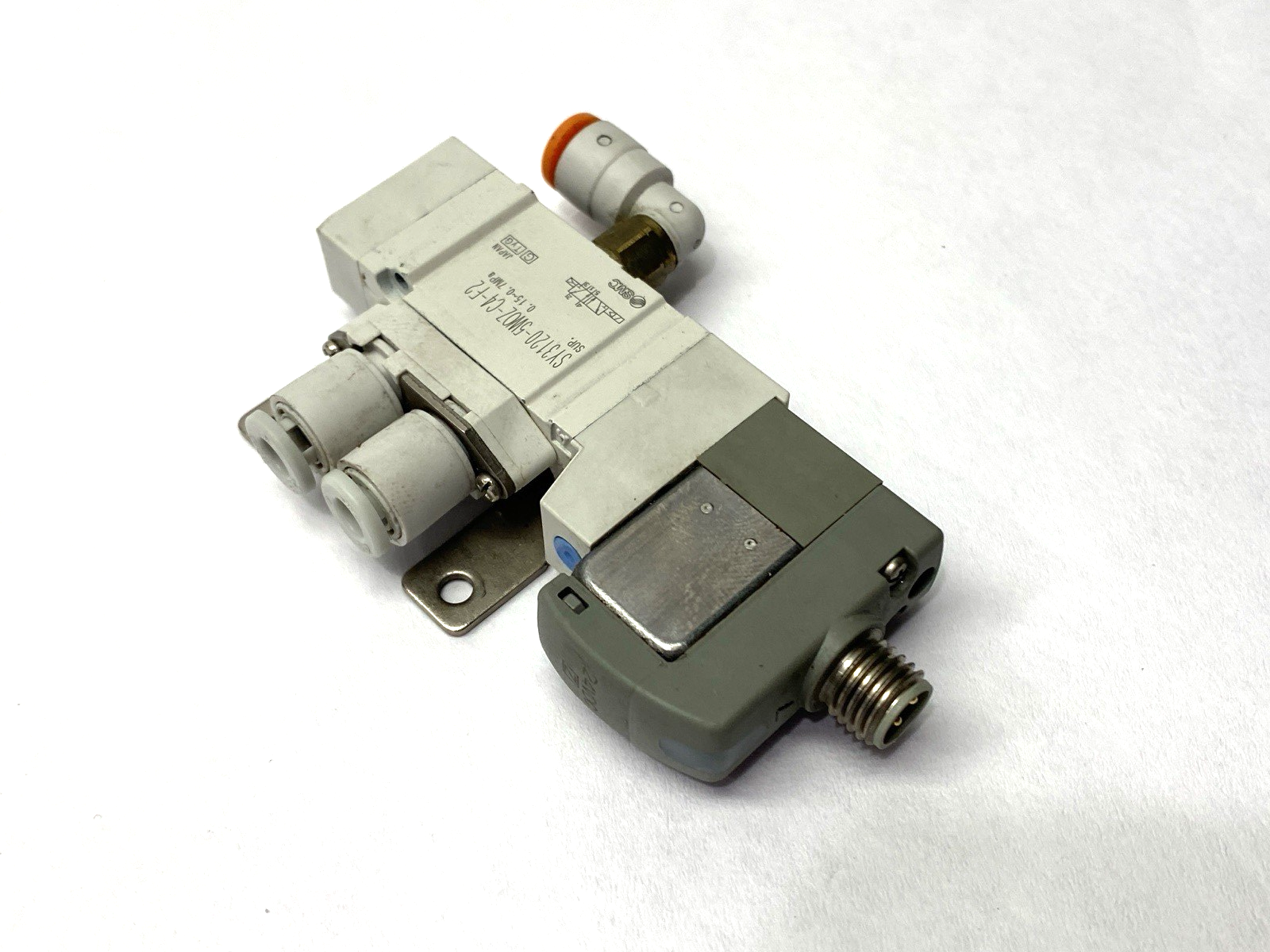 SY3120-5W0Z-C4-F2 | SMC Pneumatic Solenoid Valve 5 Port M8 24VDC - Used - Maverick Industrial Sales