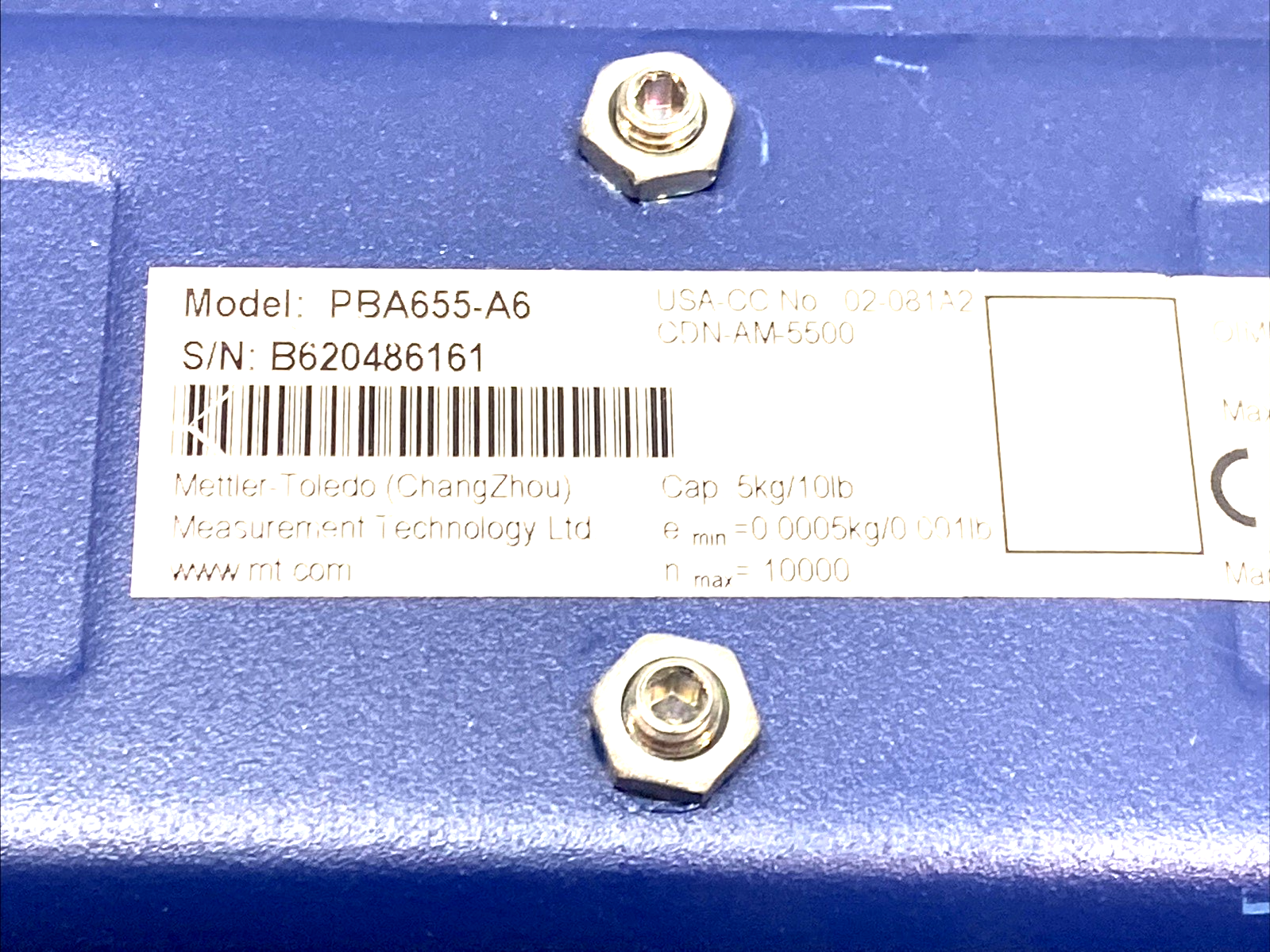 PBA655-A6 | Mettler Toledo Weighing Platform 13.2lb x 0.002lb 9.5"x11.8" IP65 SS - For parts or not working - Maverick Industrial Sales
