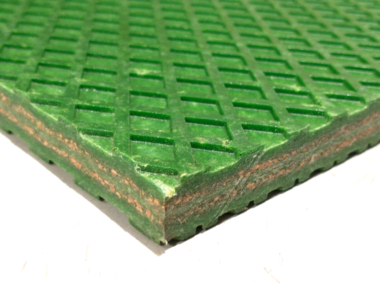 Heavy Duty Industrial Green Textured Rubber Mat 39.5" x 20" x 5/8" Thick - Maverick Industrial Sales