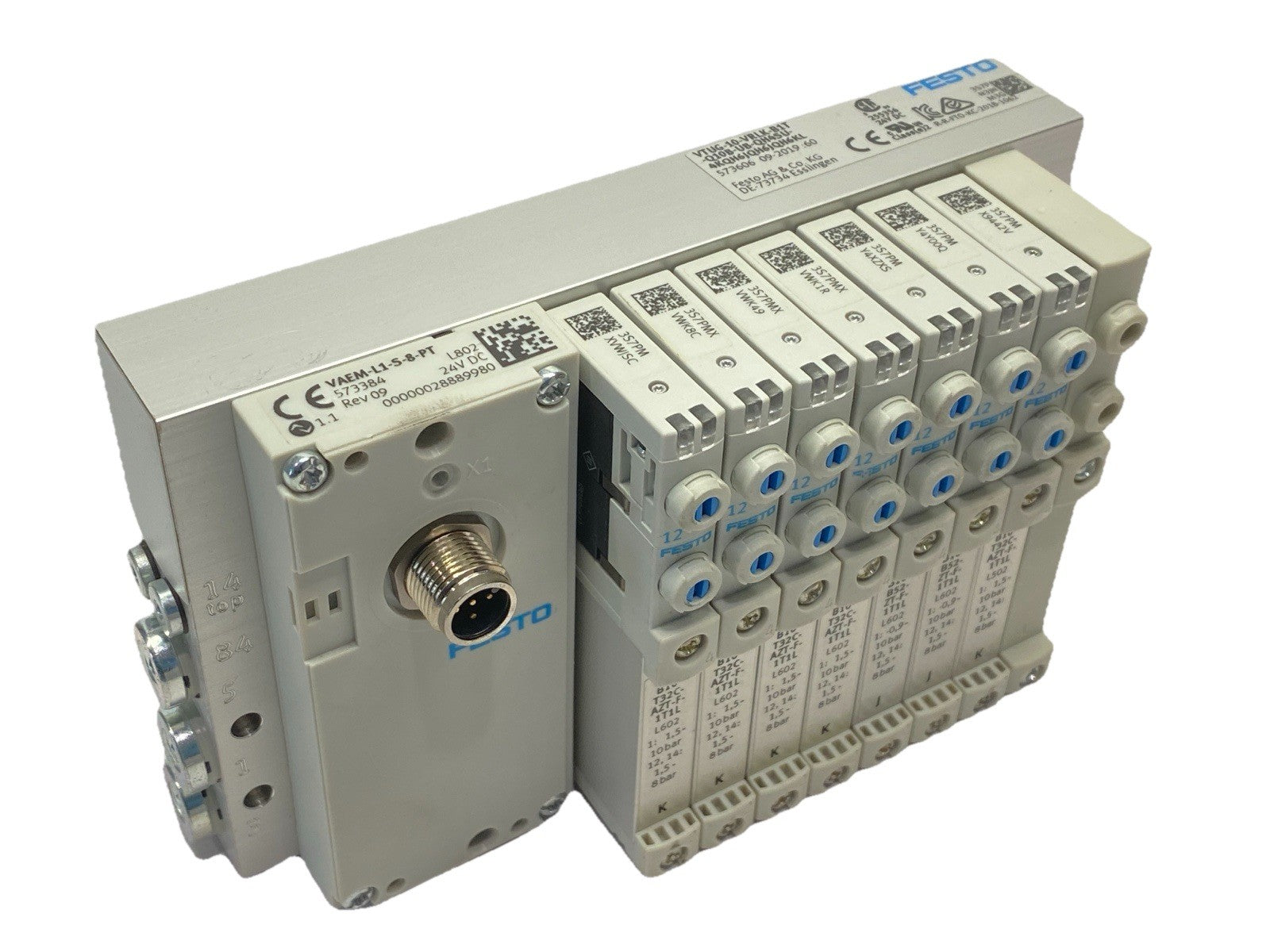 Festo VTUG-10-VRLK-B1T-Q10B-UB-QH4SU-4KQH6JQH6JQH6KL Valve Terminal 573606 - Maverick Industrial Sales