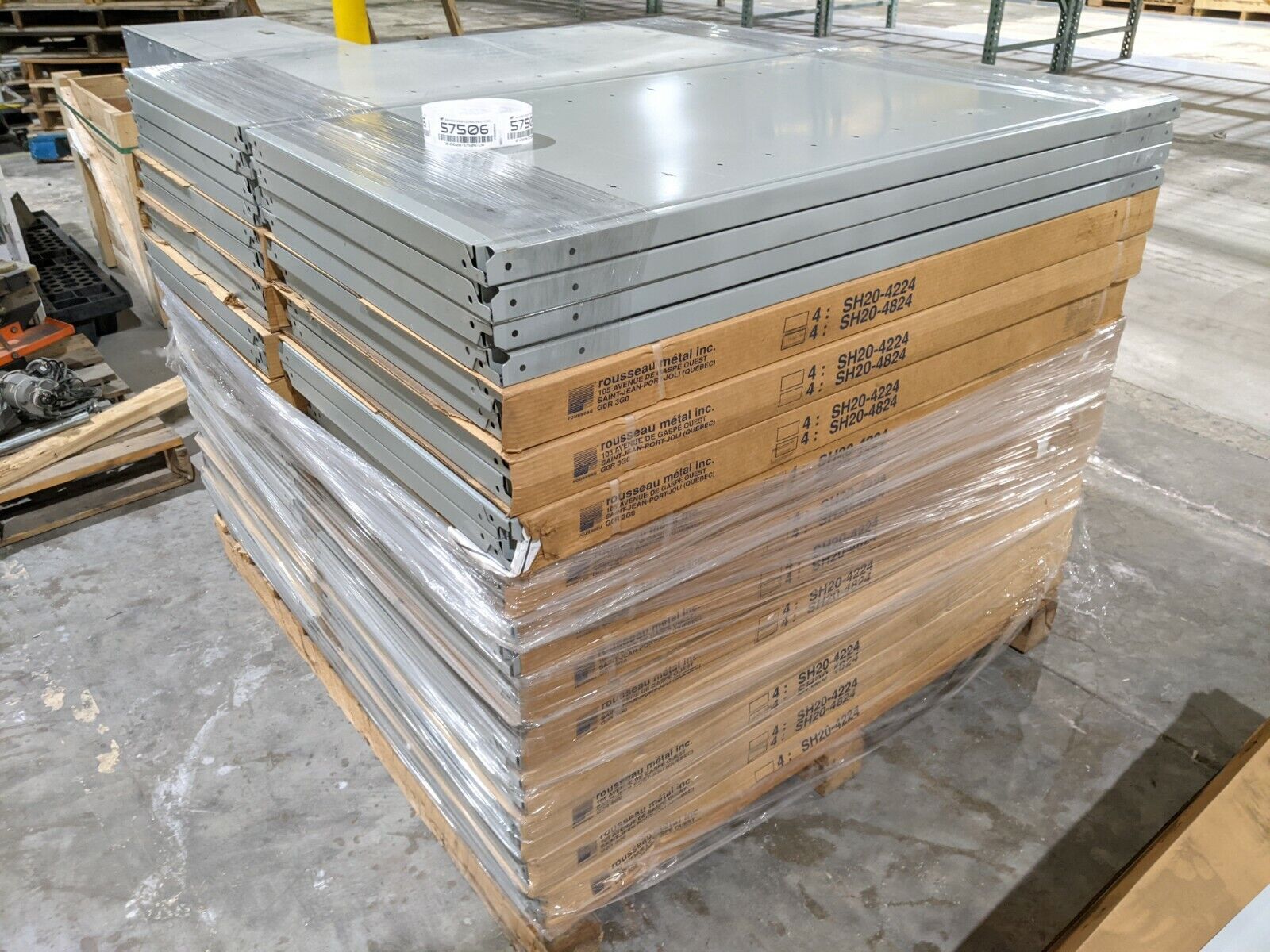 Rousseau SH-4824 Box Shelf w/Front & Rear Edges Roll-Formed & Welded BOX OF 4 - Maverick Industrial Sales