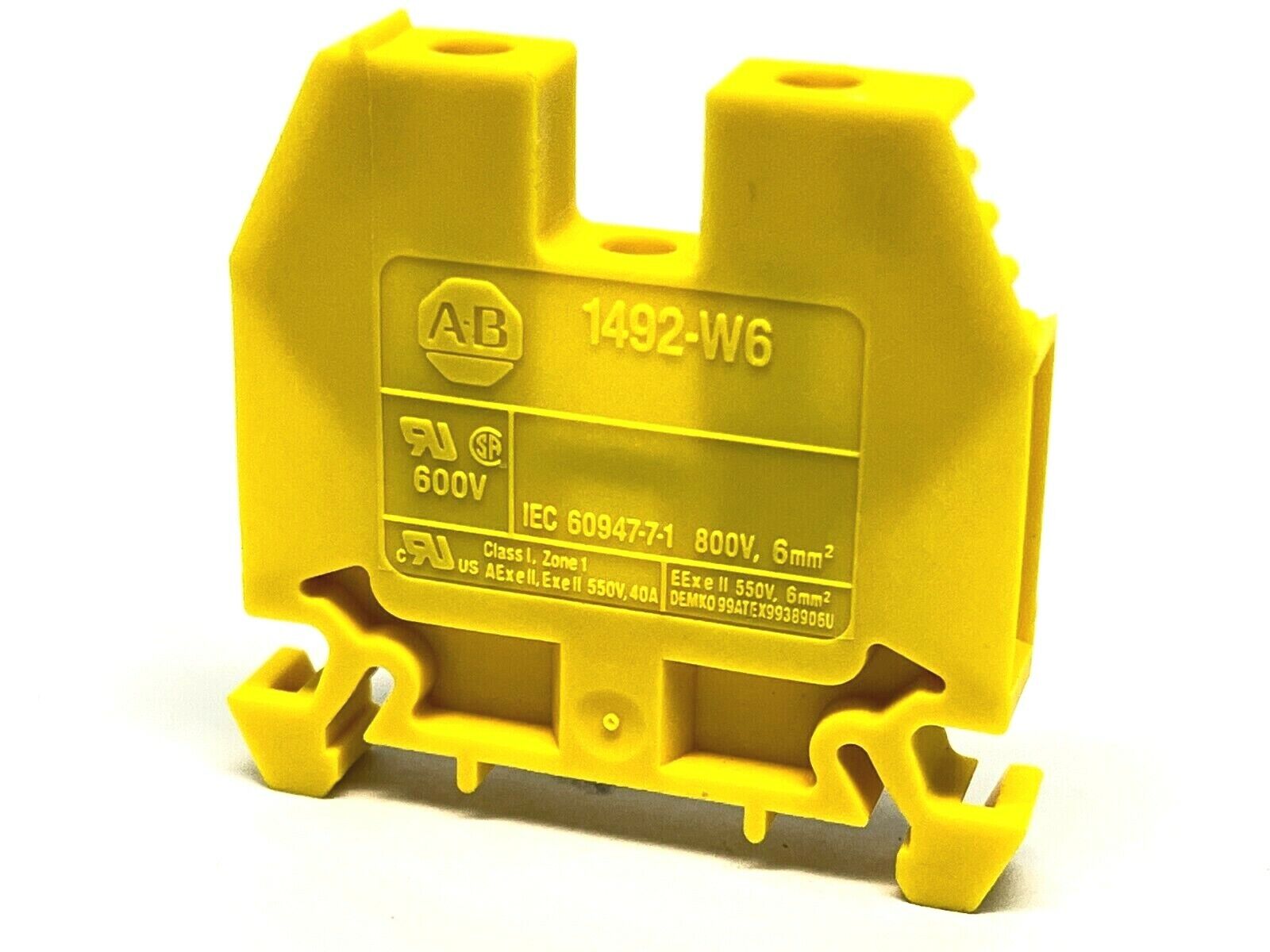 Allen Bradley 1492-W6-Y Terminal Block Yellow BOX OF 30 - Maverick Industrial Sales