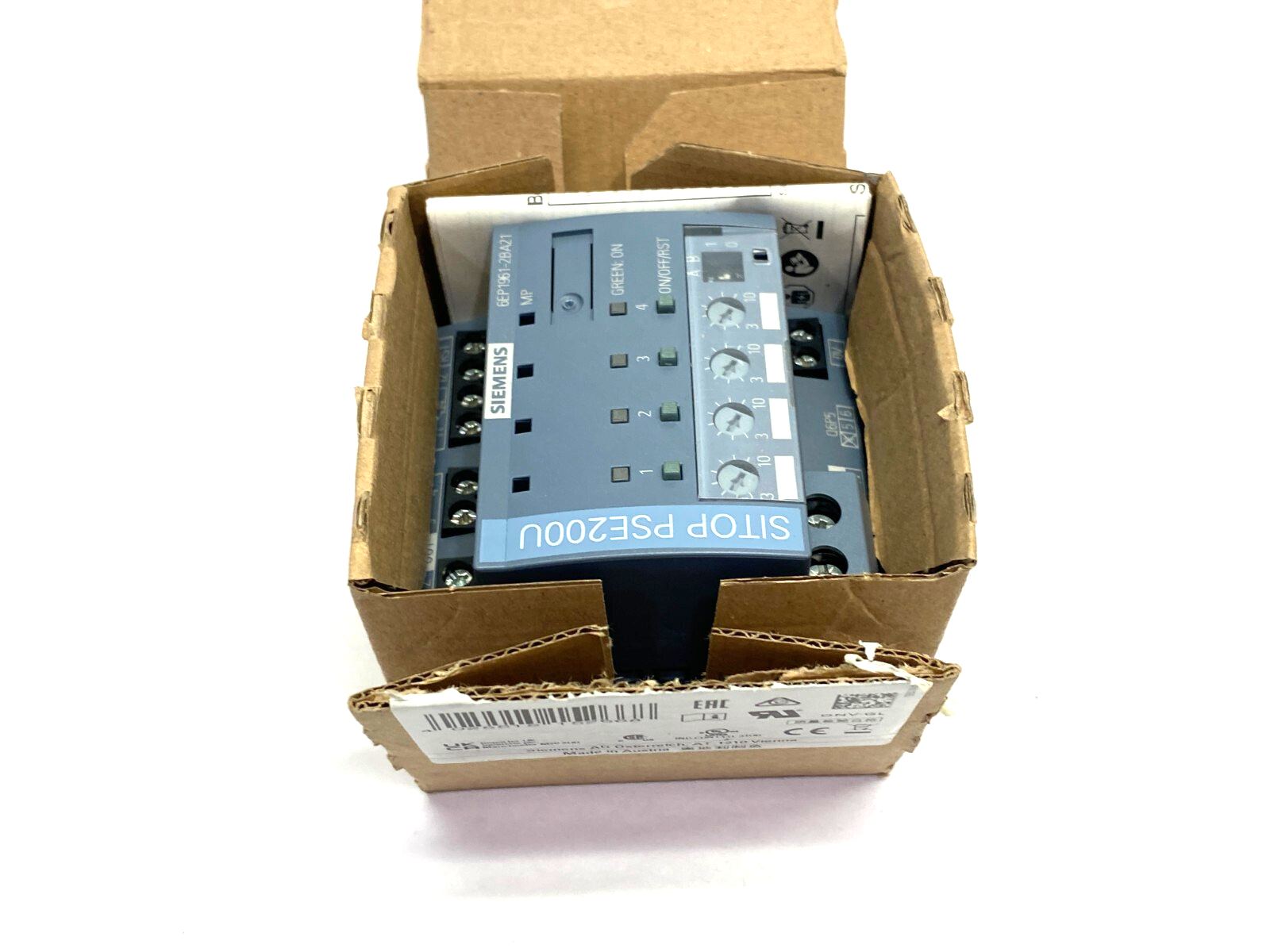 Siemens 6EP1961-2BA21 SITOP PSE200U Selectivity Module, 4-Channel Output - Maverick Industrial Sales