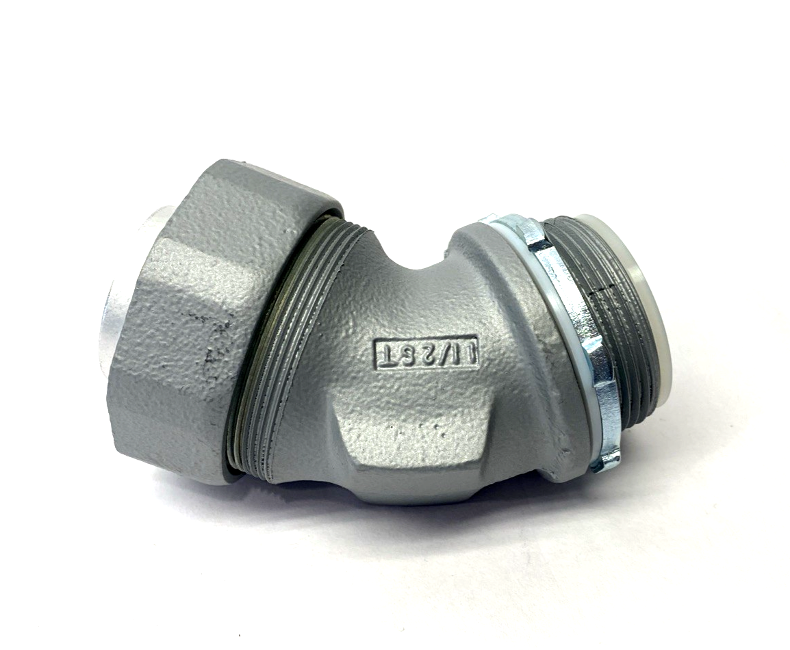 Appleton STB-45150 45 Degree Liquid Tight Conduit Connector 1-1/2" - Maverick Industrial Sales
