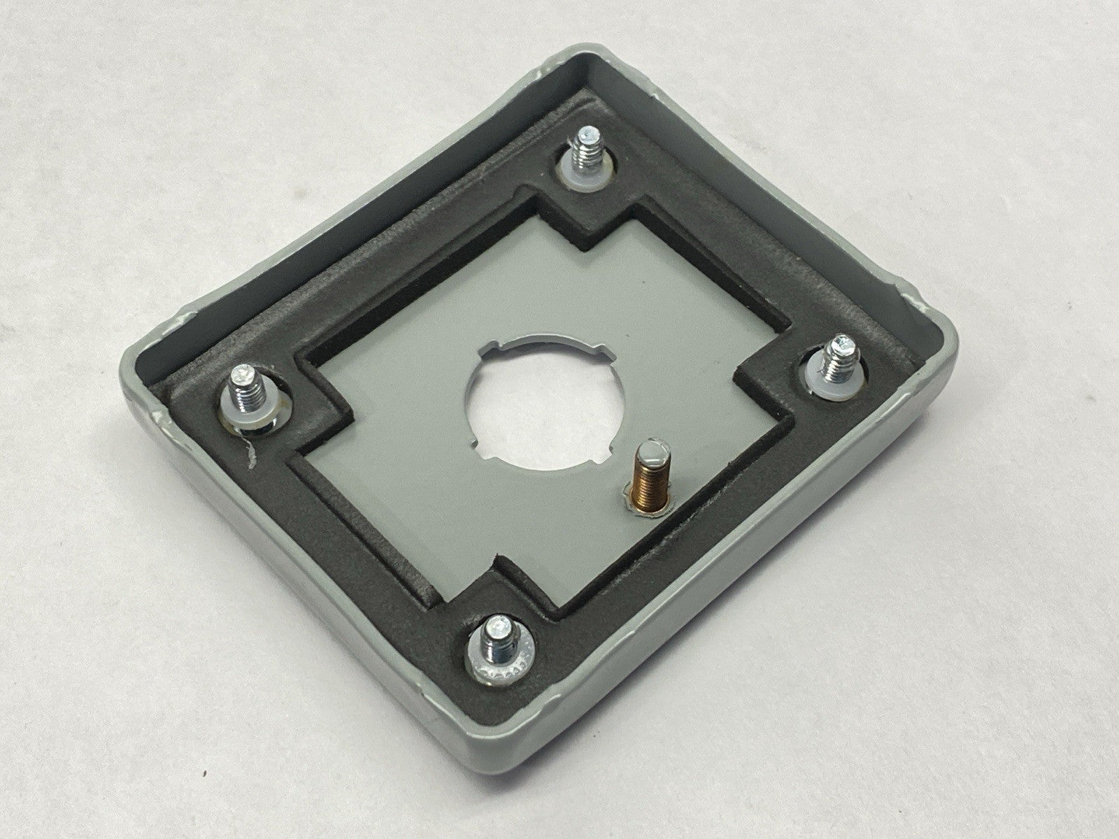 E1PBGXM | Hoffman nVent Deep Pushbutton Enclosures Type 12 1PB x 22.5mm Gray Steel - New – Open box - Maverick Industrial Sales