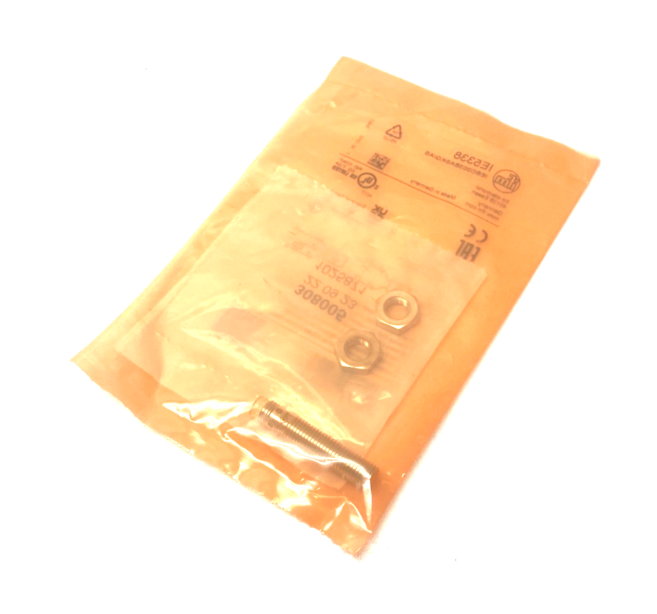 Ifm IEBC003BASKG/AS Inductive Proximity Sensor, M8 Thread, 3mm Range, IE5338 - Maverick Industrial Sales