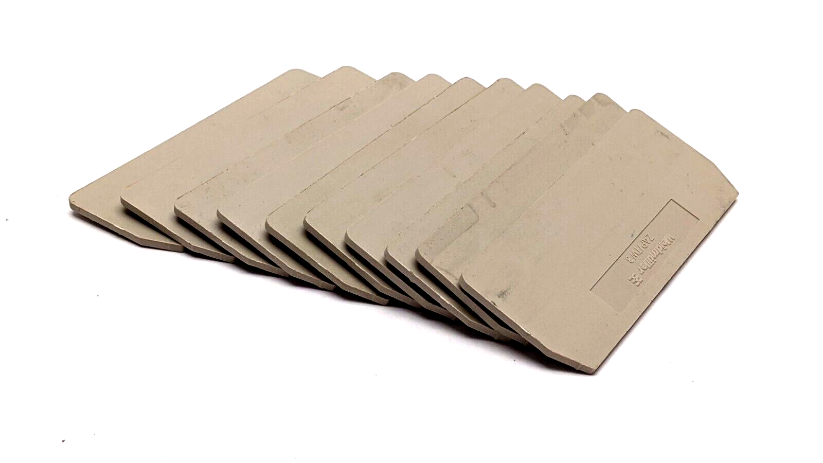 Weidmuller ZAP/TW3 Terminal Block End Plate Beige LOT OF 10 - Maverick Industrial Sales