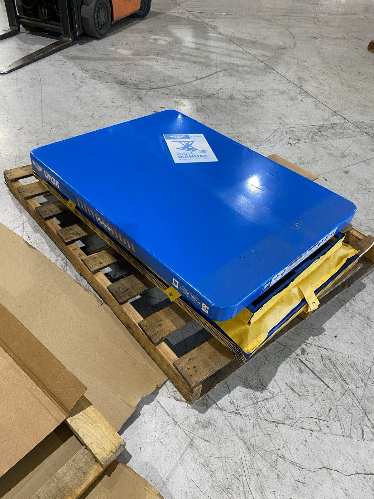 Bishamon L3K-3648-115-F Optimus Lift3K Lift Table 3k lb 115V With Foot Control - Maverick Industrial Sales