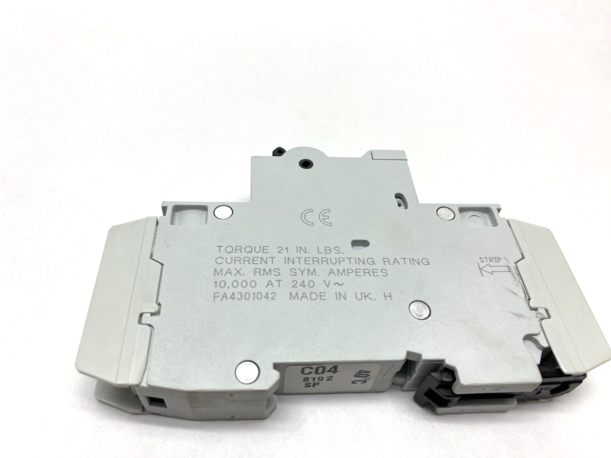 Cutler Hammer WMTC1004 240V Breaker, Din Rail Mount 4A - Maverick Industrial Sales