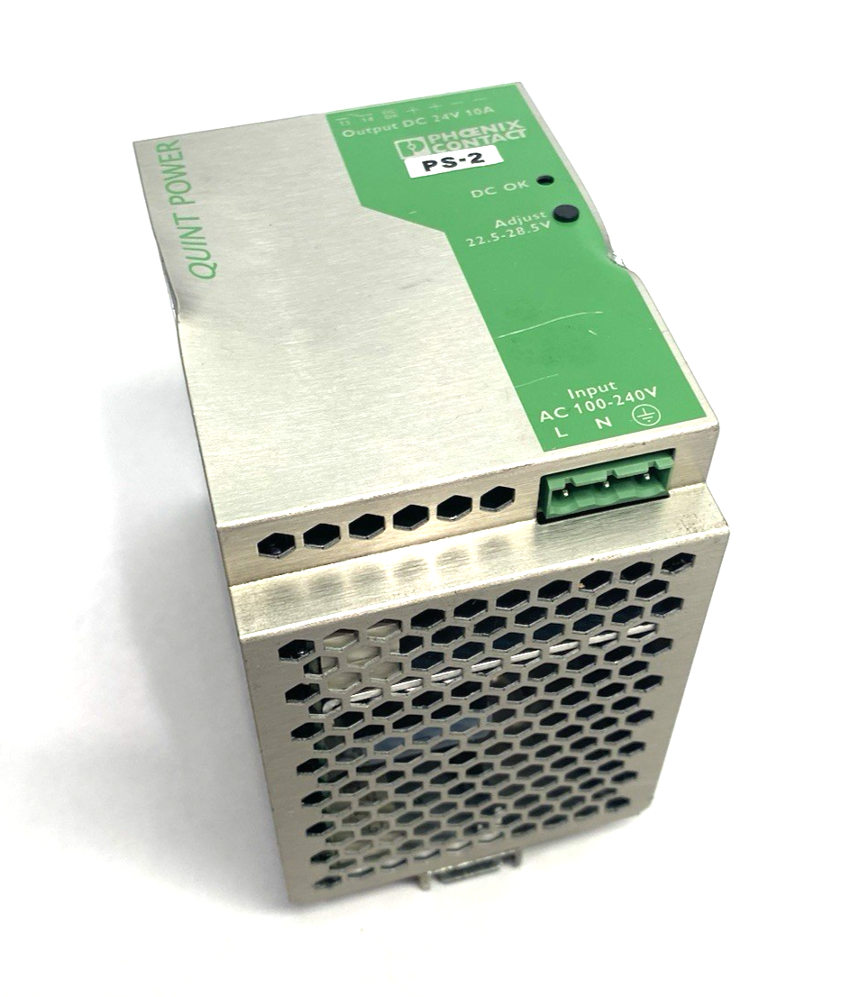 QUINT-PS-100-240AC/24DC/10 | Phoenix Contact 2938604 Power Sup. DAMAGED FACE - Used - Maverick Industrial Sales