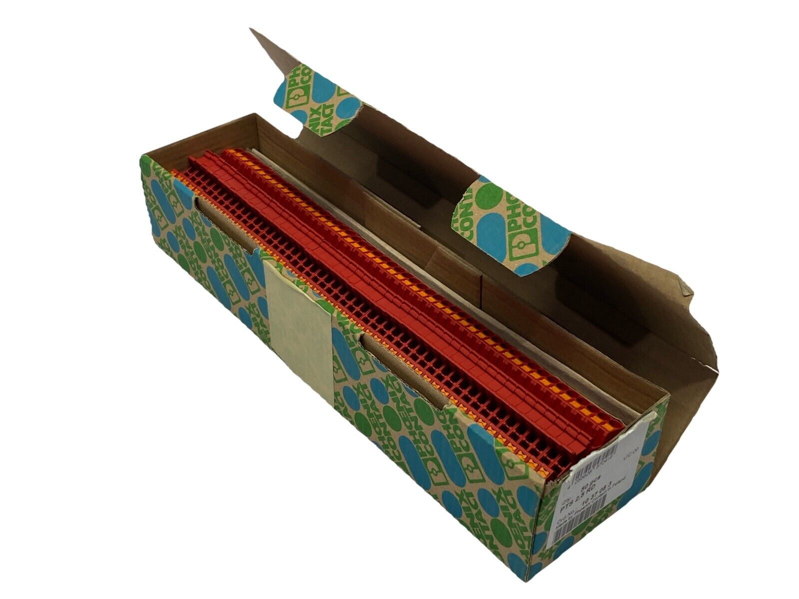 Phoenix Contact PTS 2,5 RD Feed-Through Terminal Block Red 1037083 LOT OF 50 - Maverick Industrial Sales