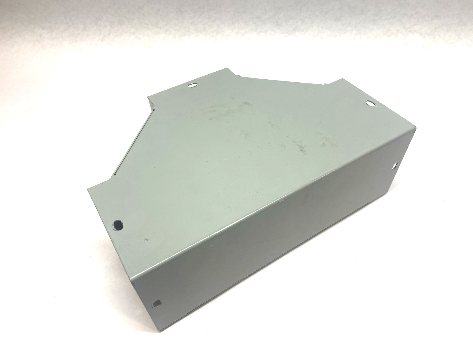 F44T | Hoffman Wireway T-Shape 4" x 4" Steel Gray - Used - Maverick Industrial Sales