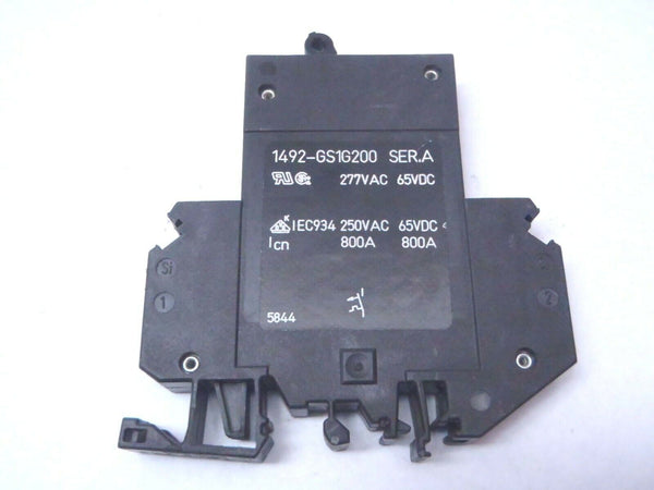 Allen Bradley 1492-GS1G200 Ser A Miniature Circuit Breaker 20A 1P 277VAC 65VDC - Maverick Industrial Sales