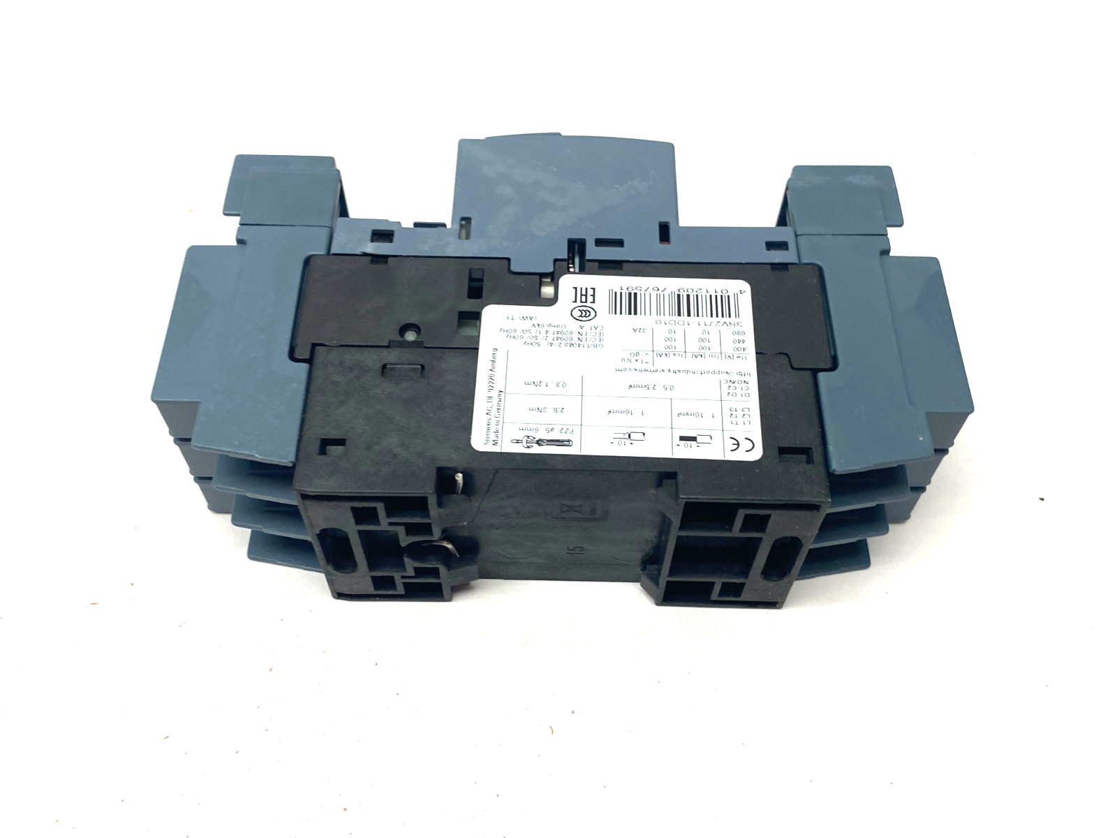 Siemens 3RV2711-1DD10 SIRIUS Motor Starter Circuit Breaker Frame Size S00 - Maverick Industrial Sales