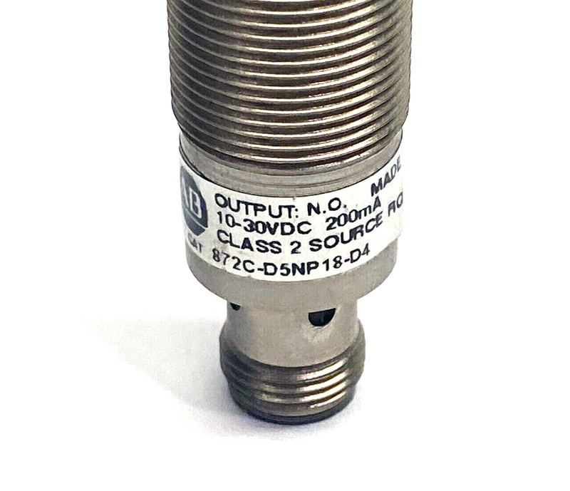 Allen Bradley 872C-D5NP18-D4 Ser. C 18mm Barrel Inductive Proximity Sensor - Maverick Industrial Sales